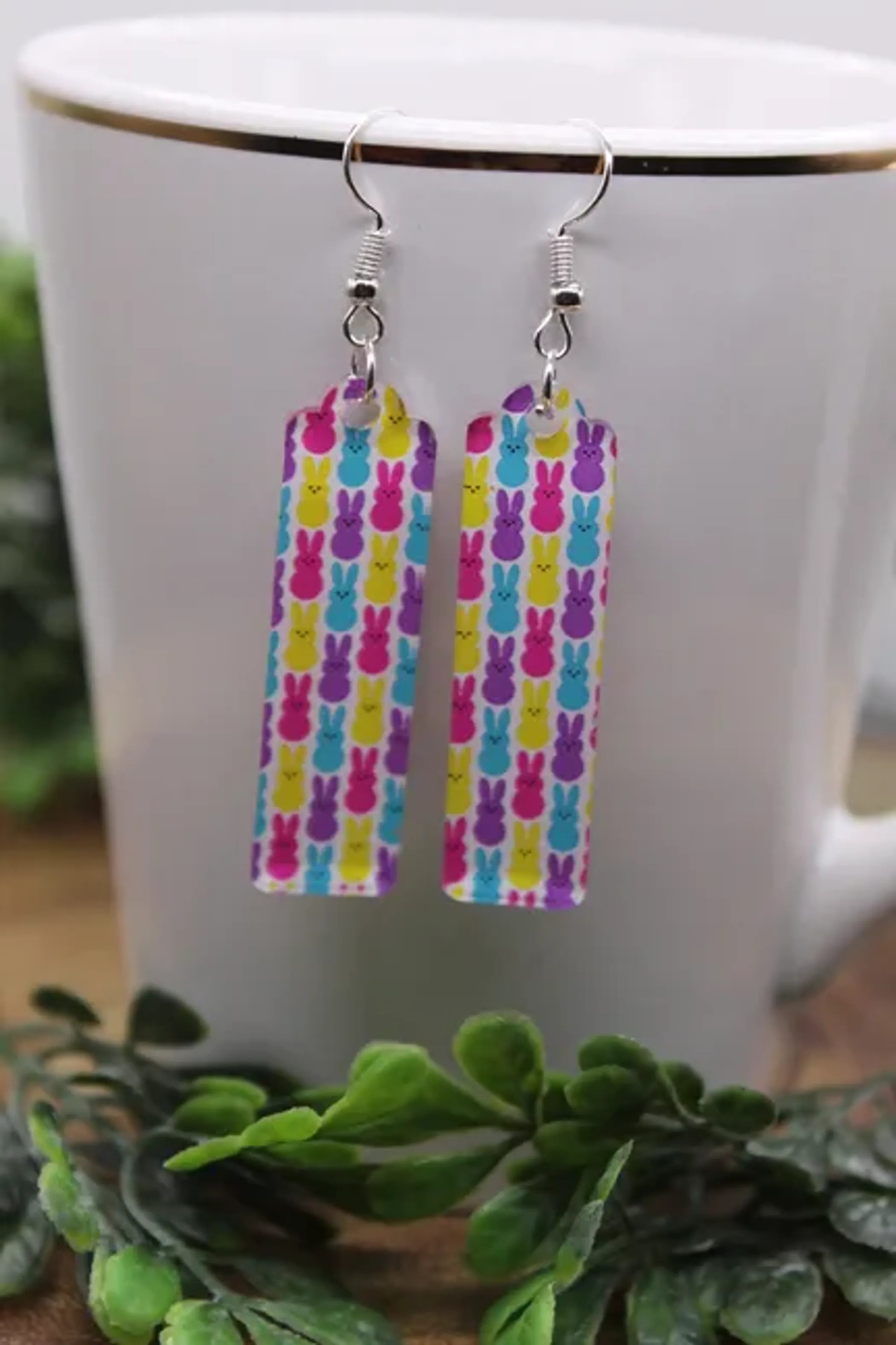 Easter Peep Bar Dangle Earrings