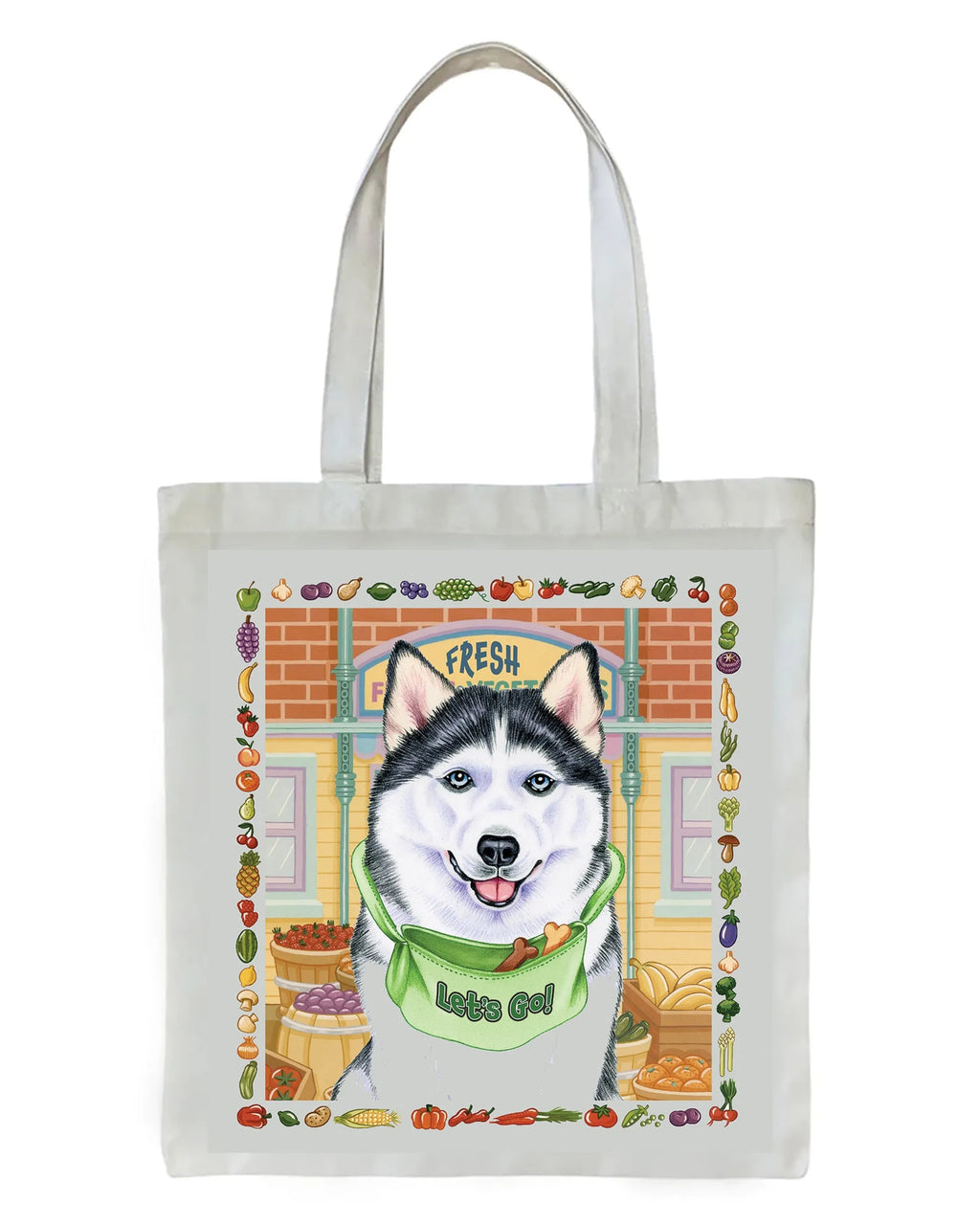 Siberian Husky - Tomoyo Pitcher   Dog Breed Tote Bags