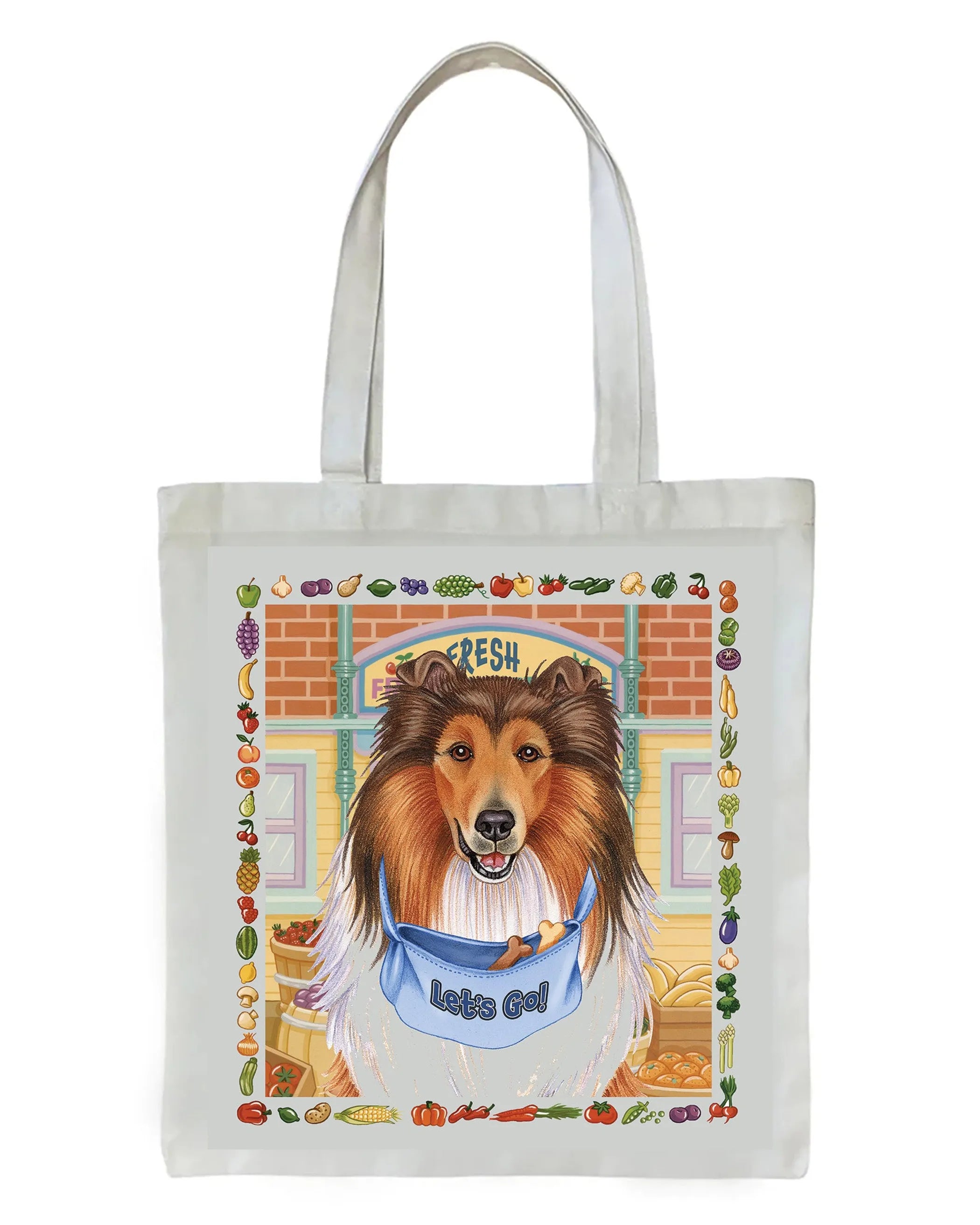 Collie - Tomoyo Pitcher   Dog Breed Tote Bags