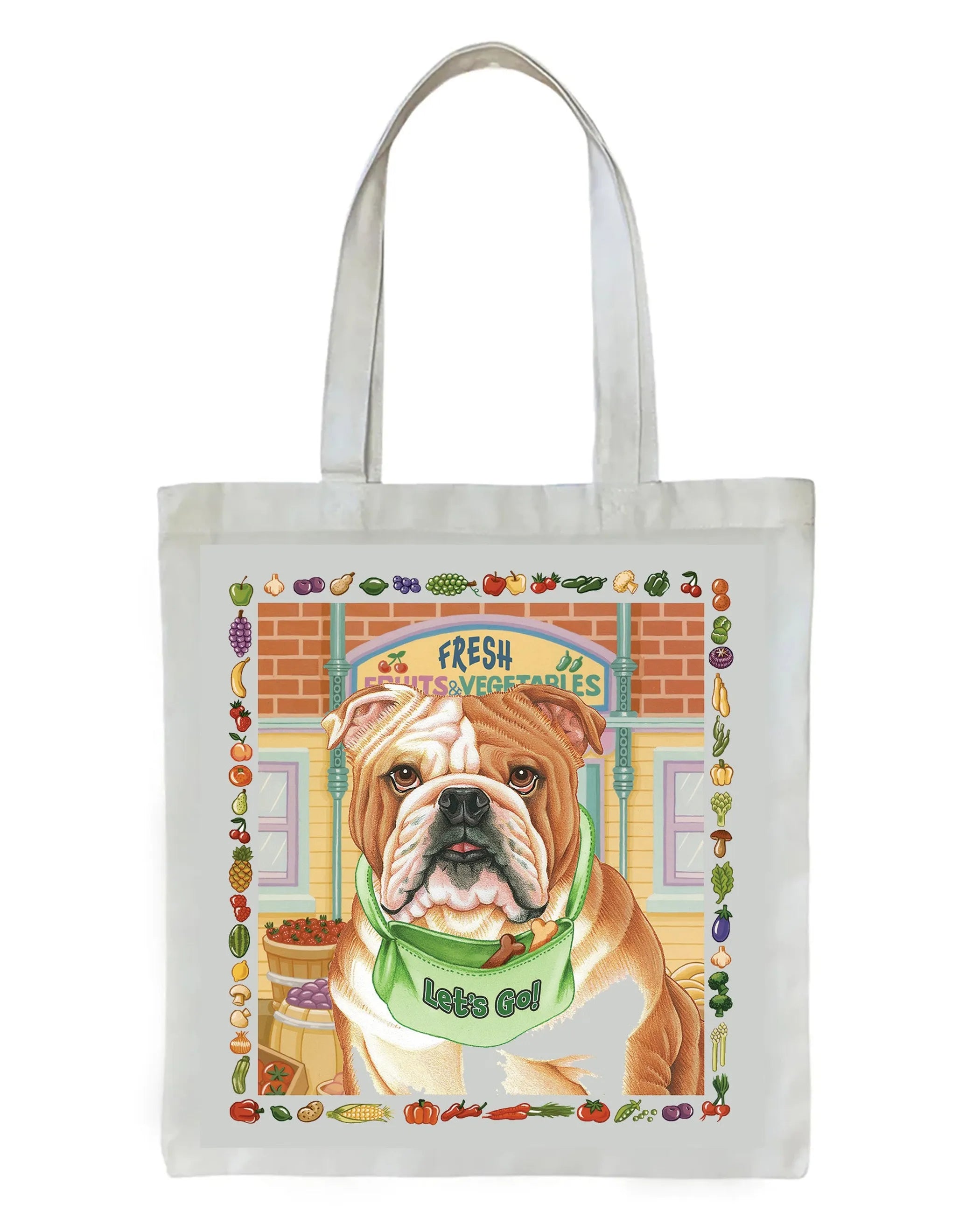 Bulldog - Tomoyo Pitcher   Dog Breed Tote Bags