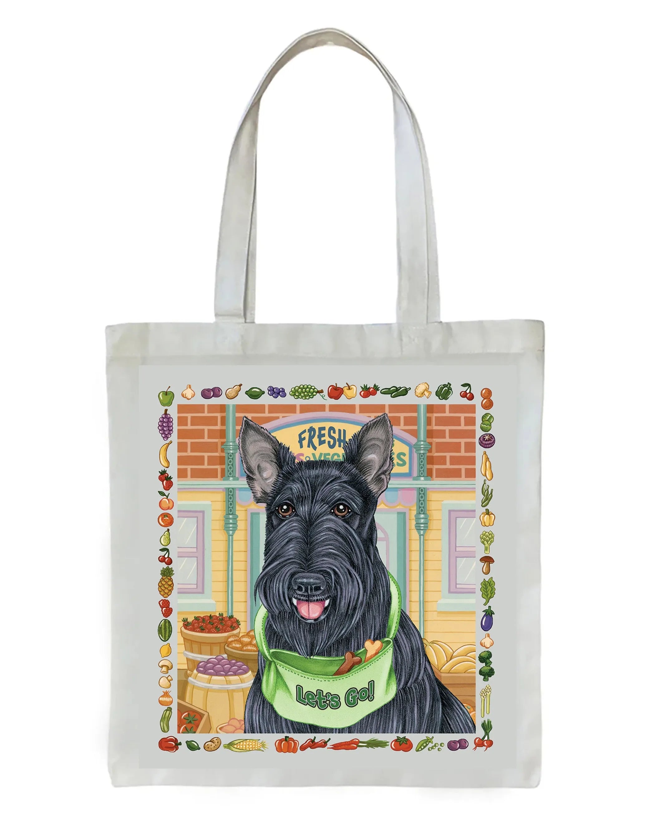 Scotty - Tomoyo Pitcher   Dog Breed Tote Bags