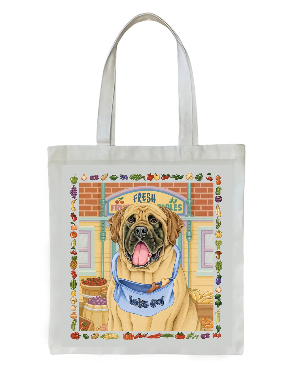 Mastiff - Tomoyo Pitcher   Dog Breed Tote Bags