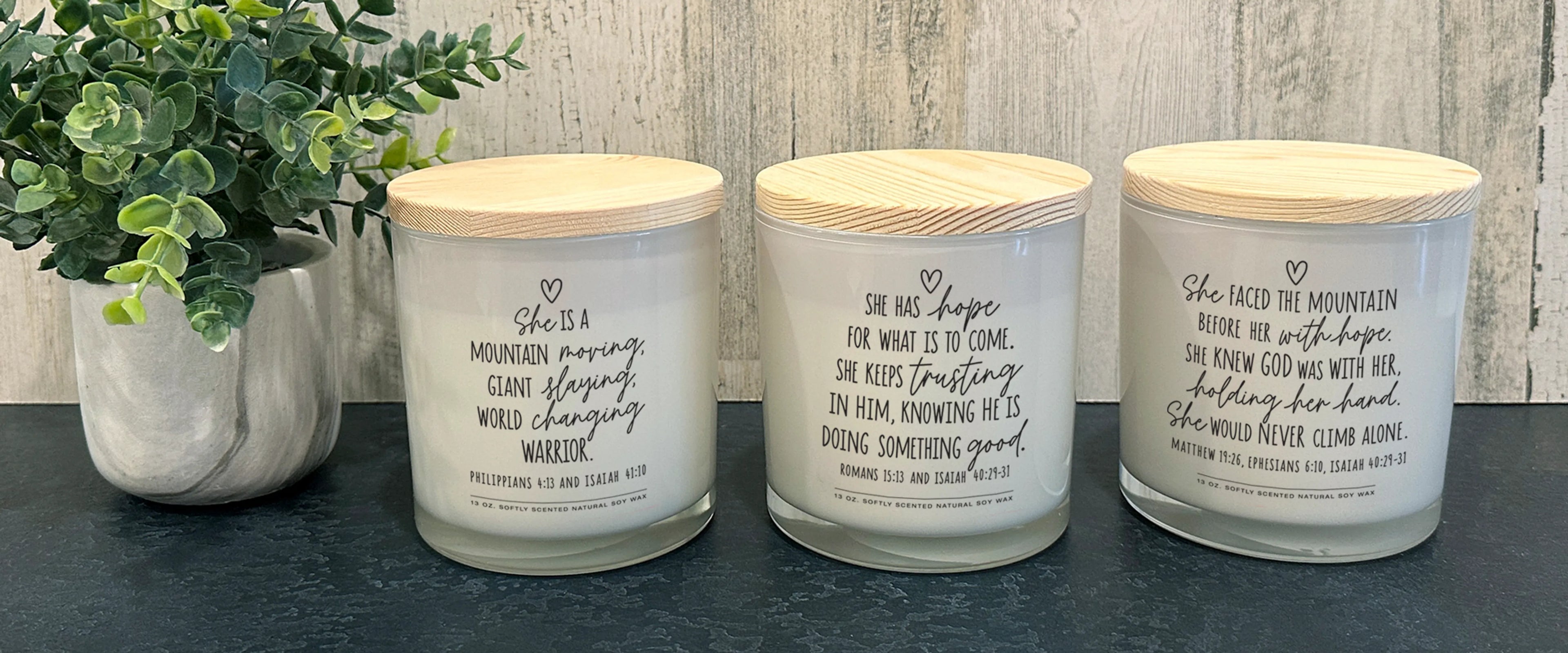 Soy Candle She Is A Mountain Moving