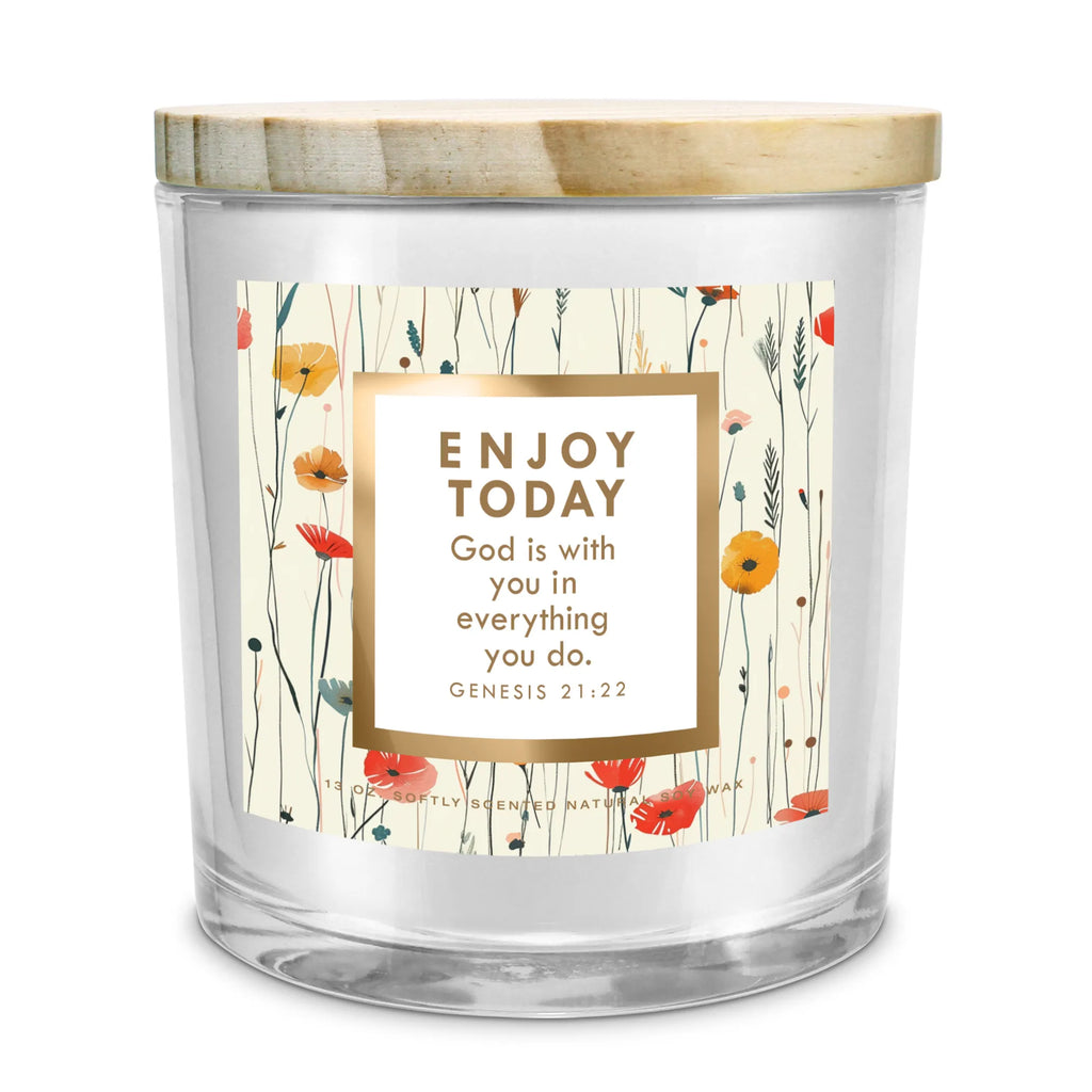 Soy Candle Enjoy Today God Is With You