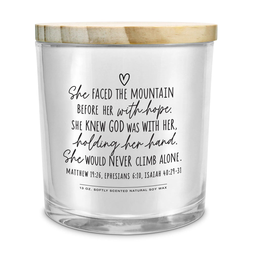 Soy Candle She Faced The Mountain
