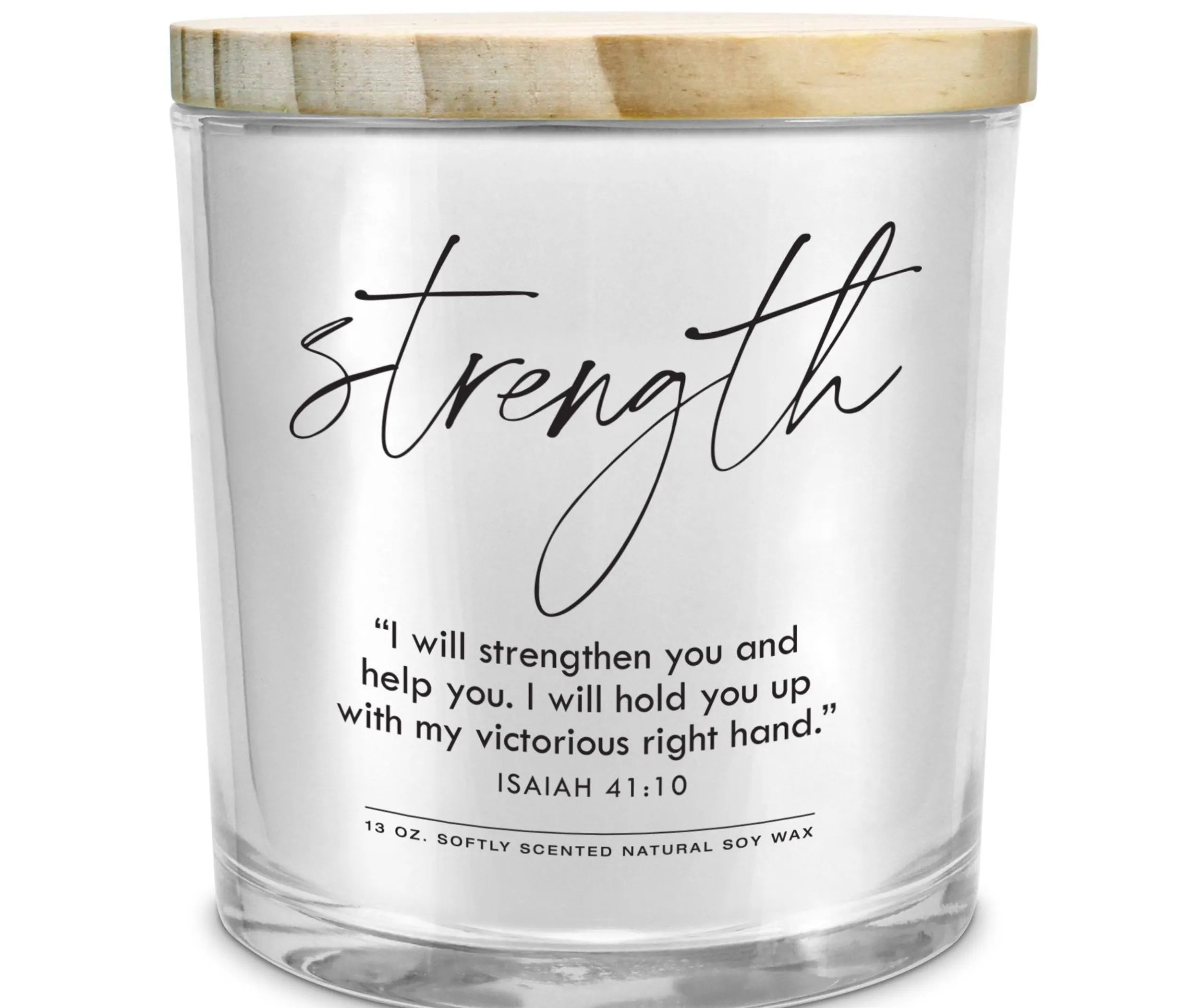 Soy Candle Strength Isaiah 41:10