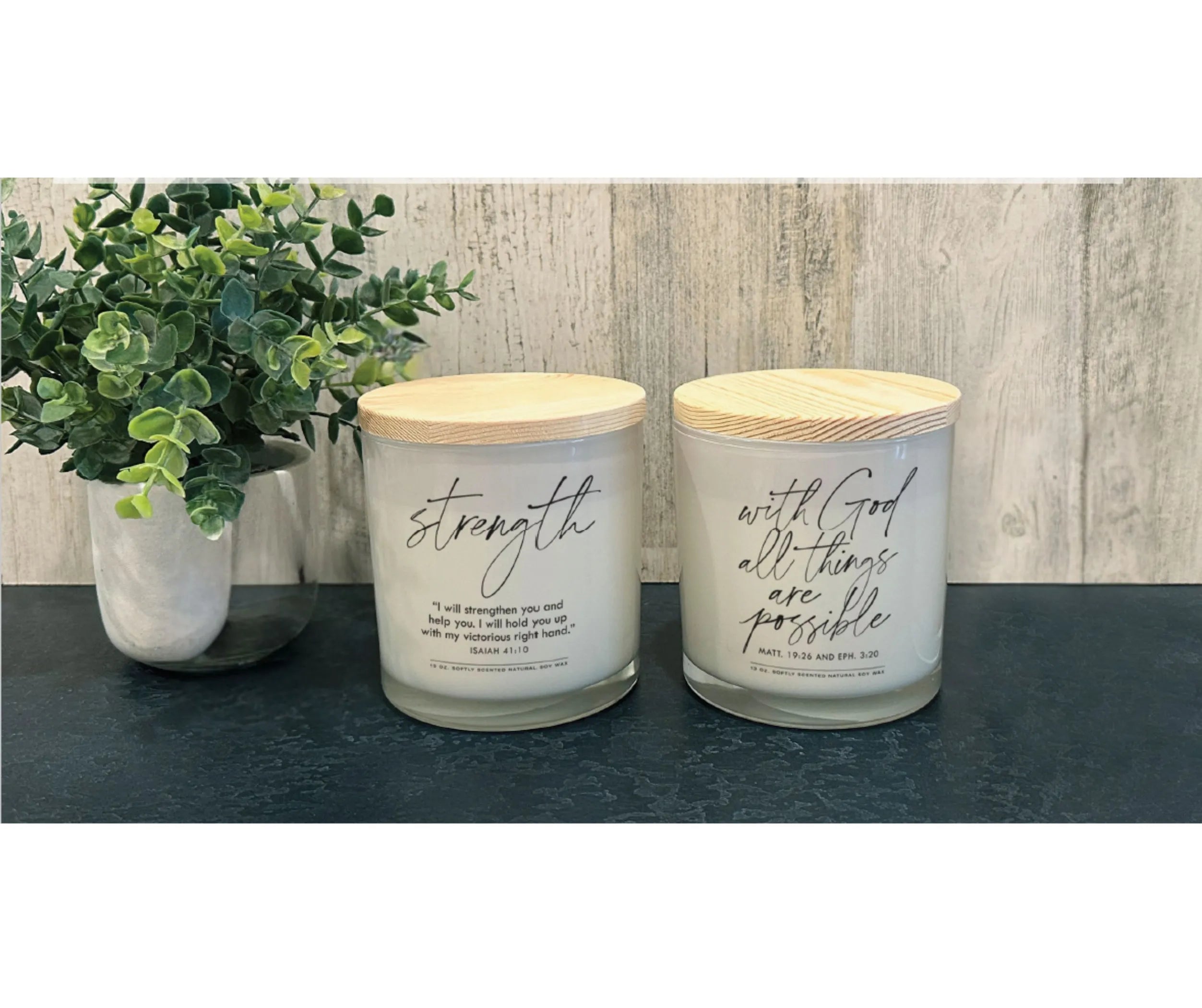 Soy Candle Strength Isaiah 41:10