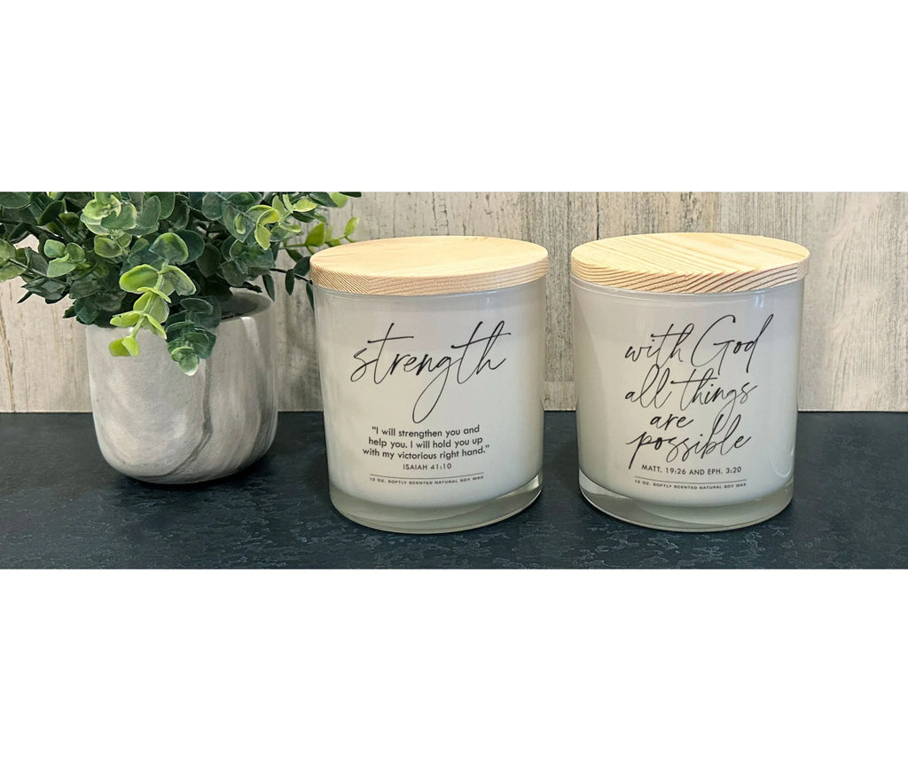 Soy Candle Strength Isaiah 41:10