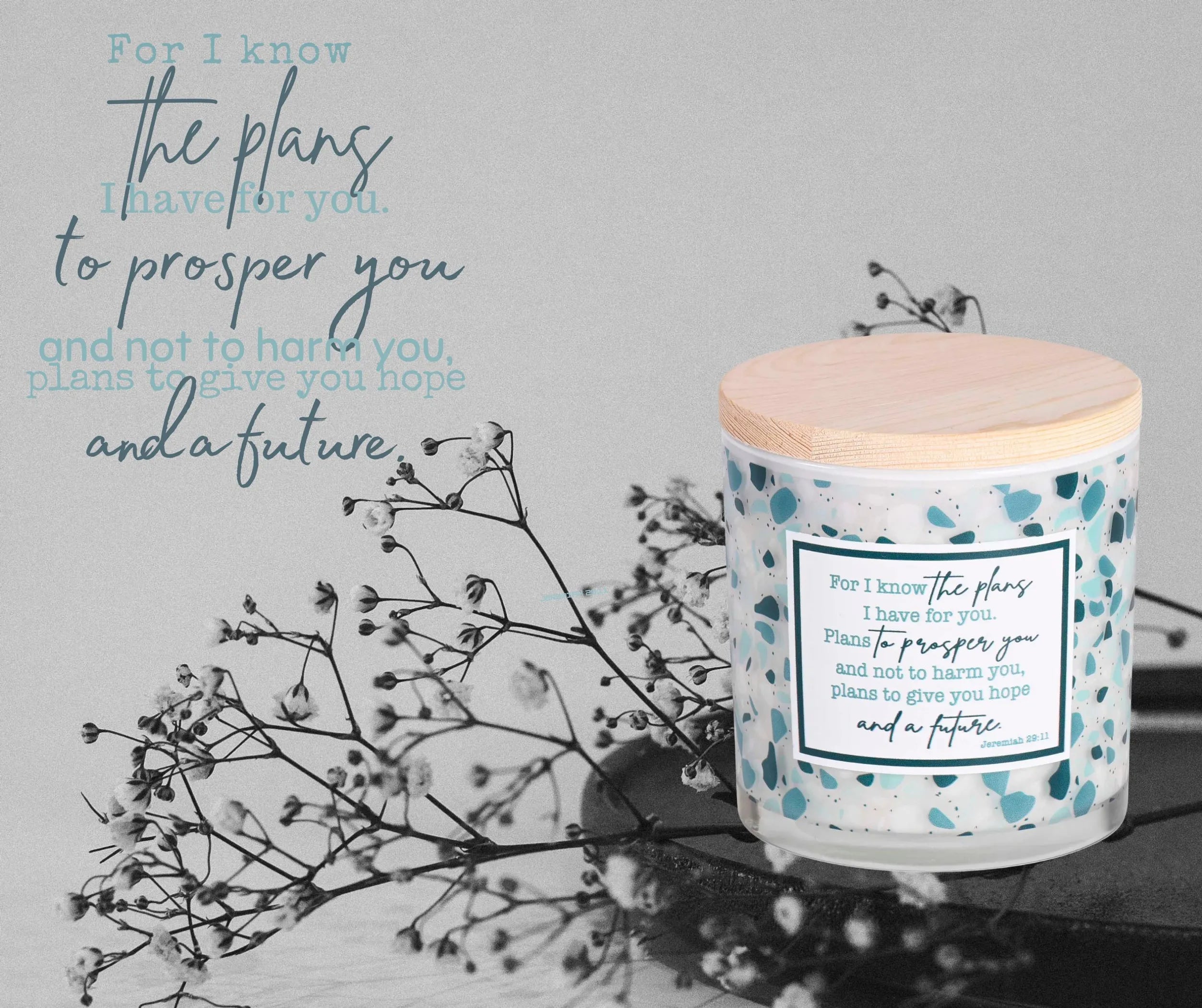 Soy Candle I Know The Plans I Have 13 Oz