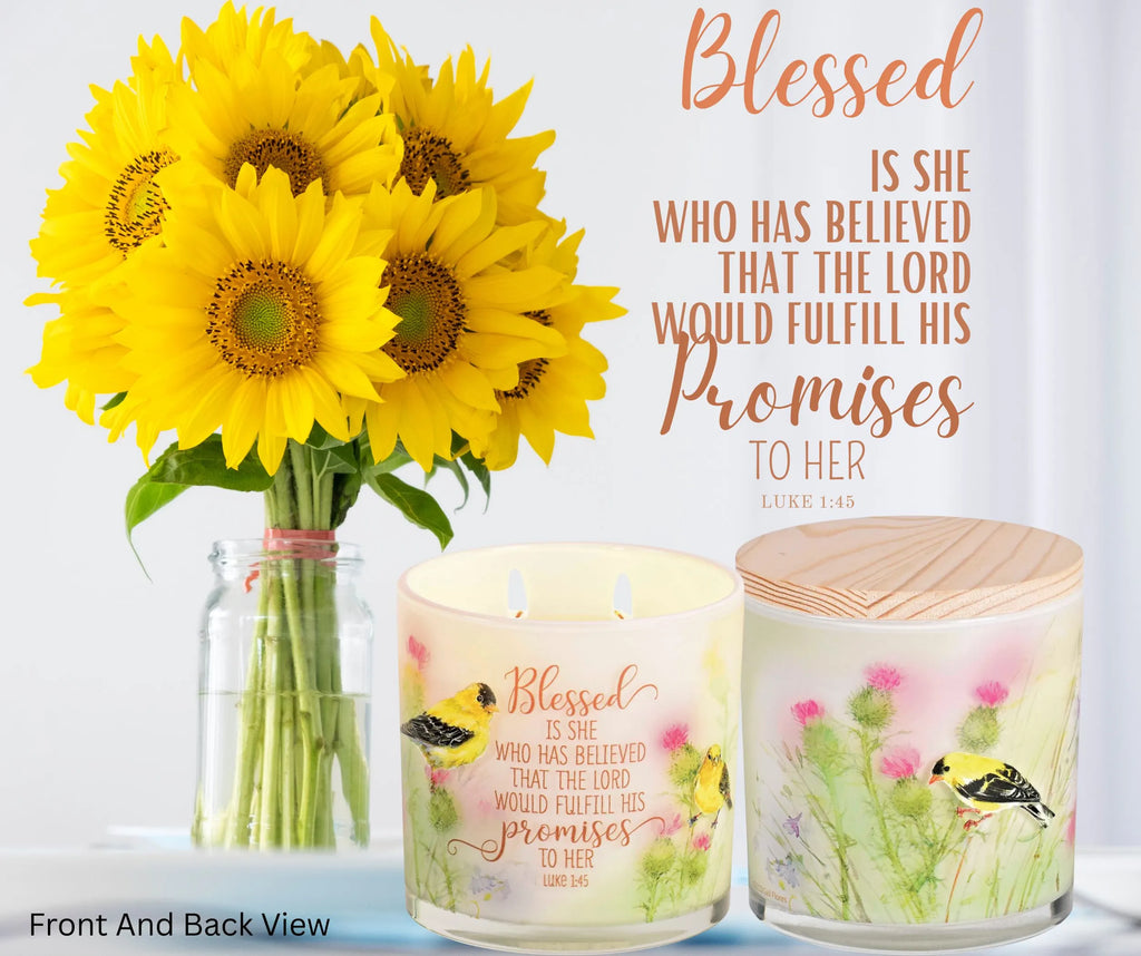 Soy Candle Blessed Is She Who Has 13 Oz