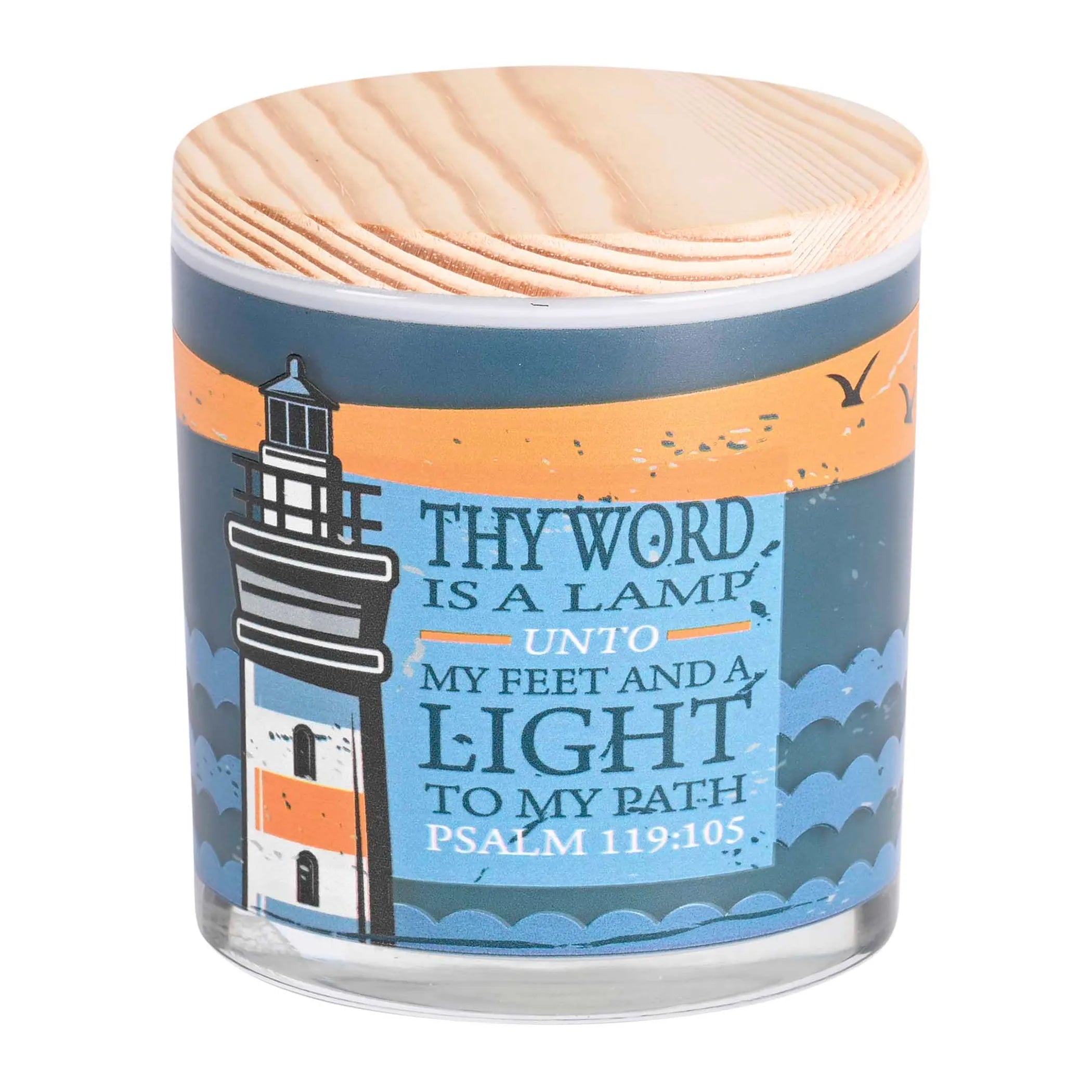 Soy Candle Lighthouse Your Word Is 13 Oz