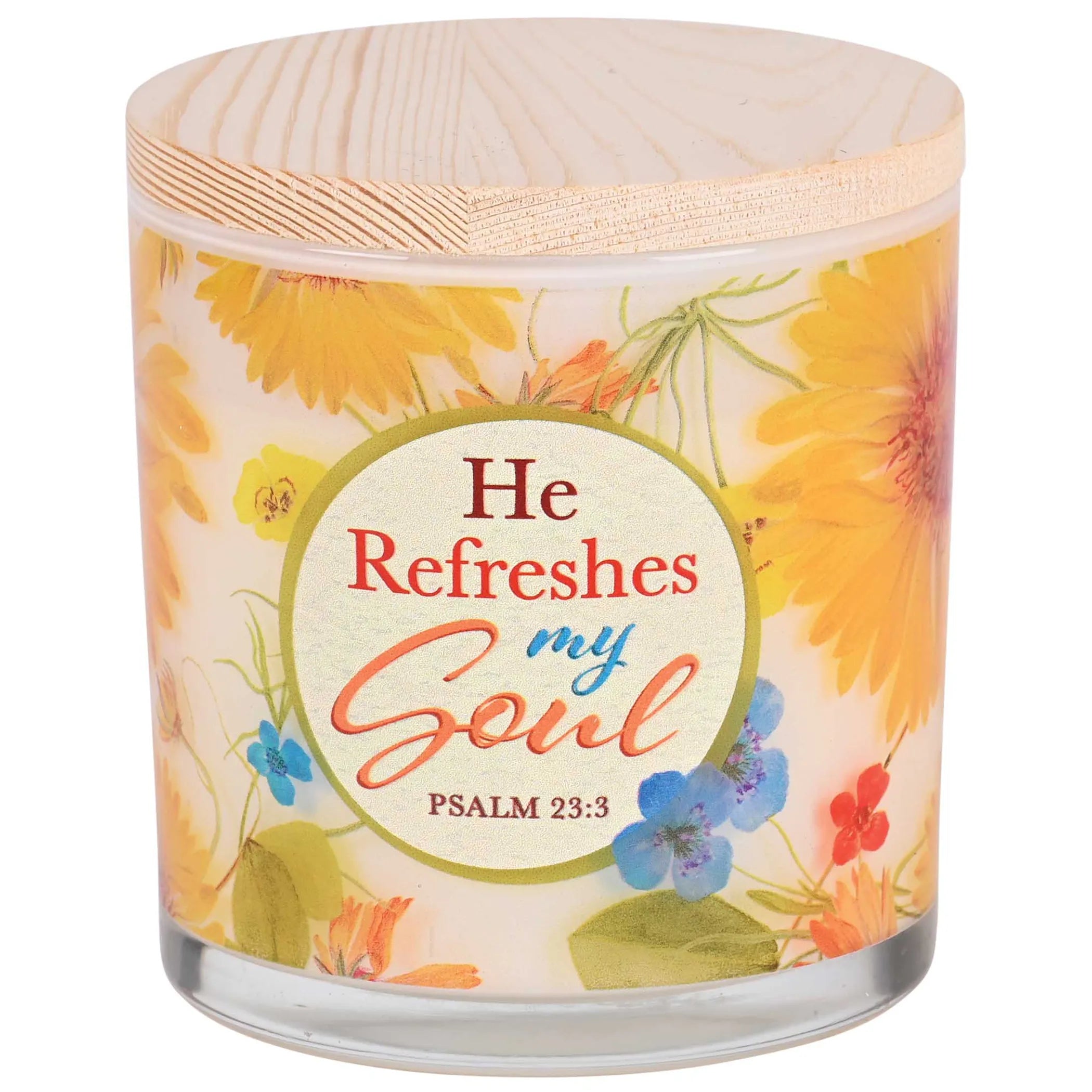 Soy Candle He Refreshes My Soul