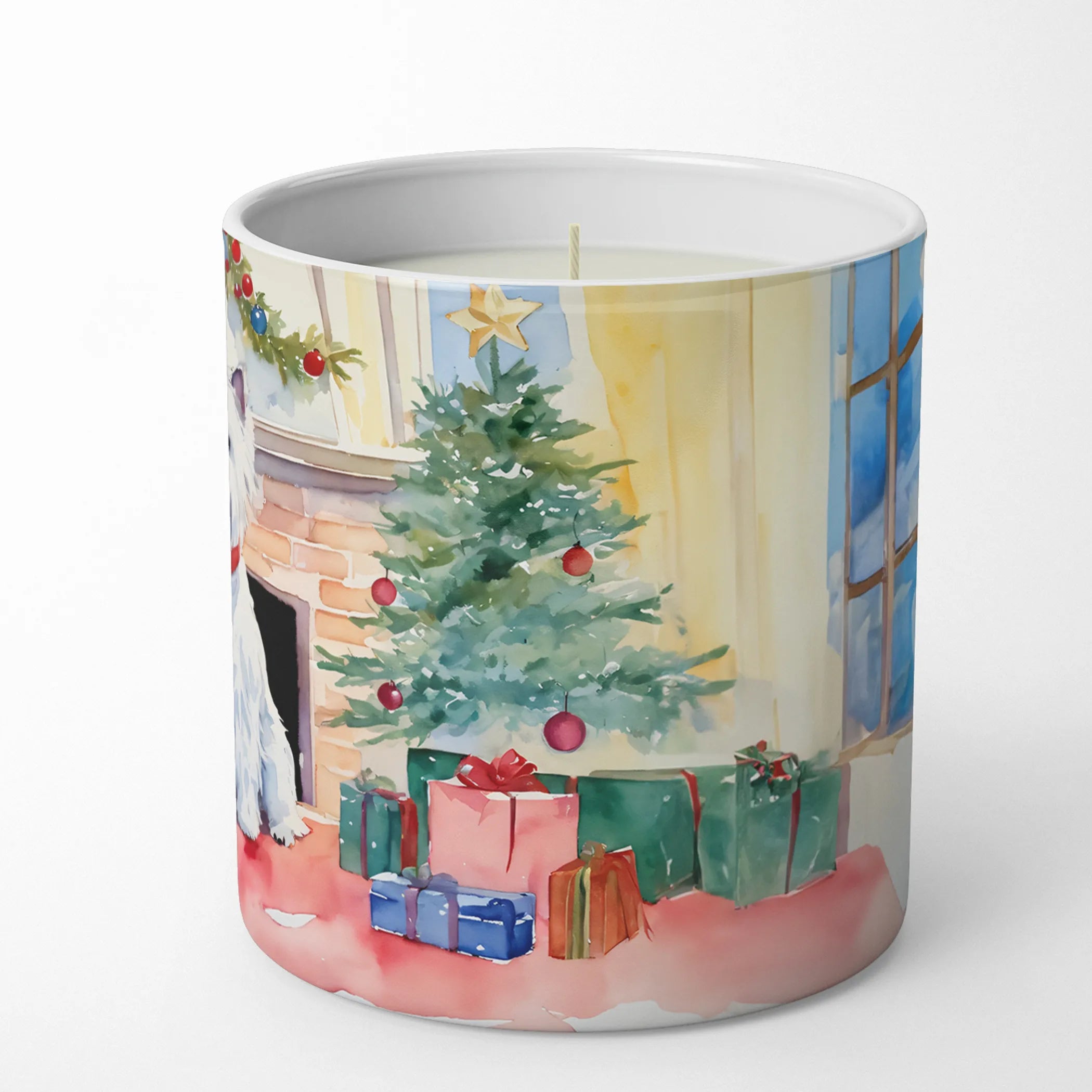 Welsh Springer Spaniel Cozy Christmas Decorative Soy Candle