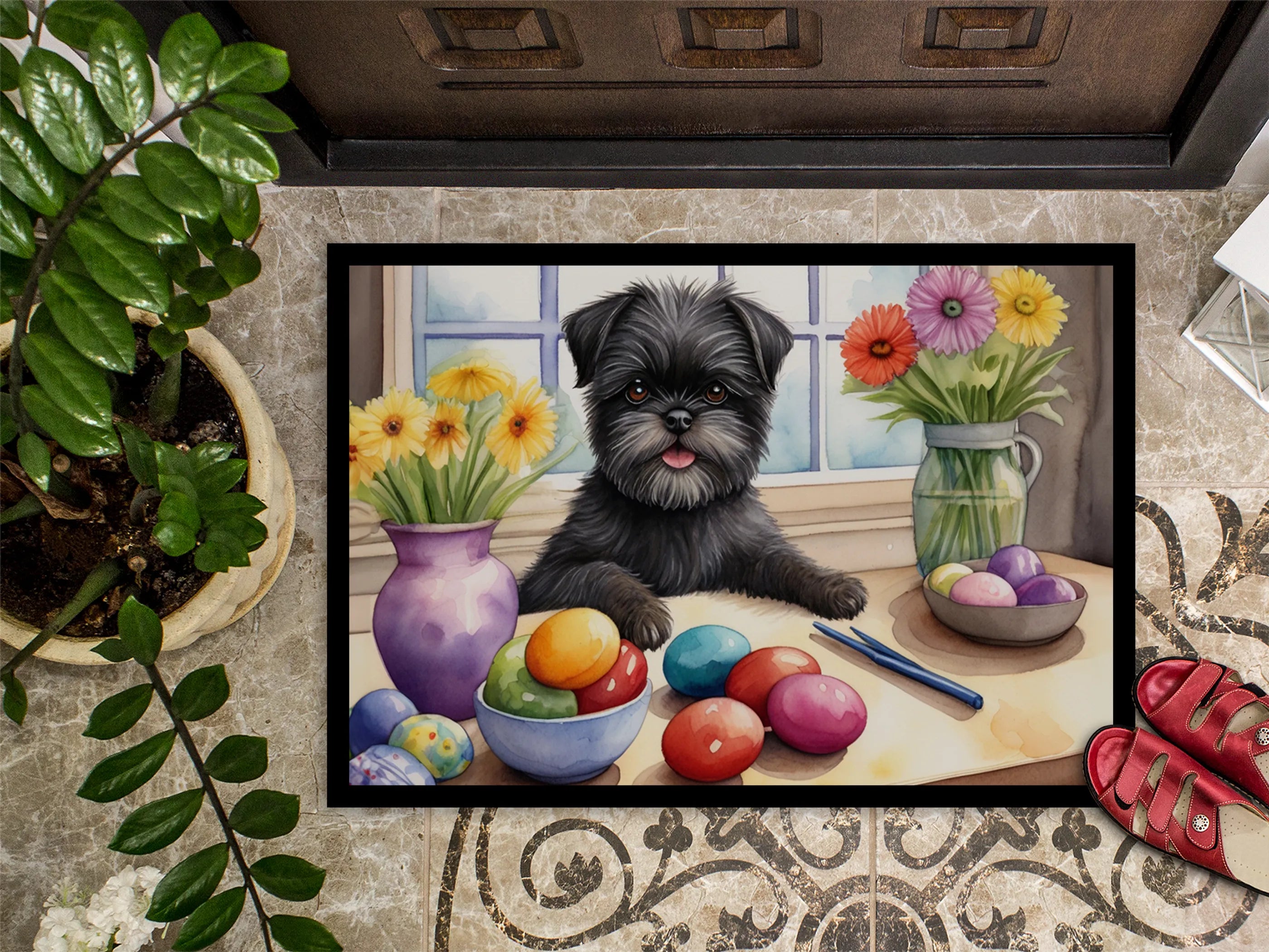Decorating Easter Doormat - Size: 24HX36W | Pack Of: 1 | Collection name: Decorating easter