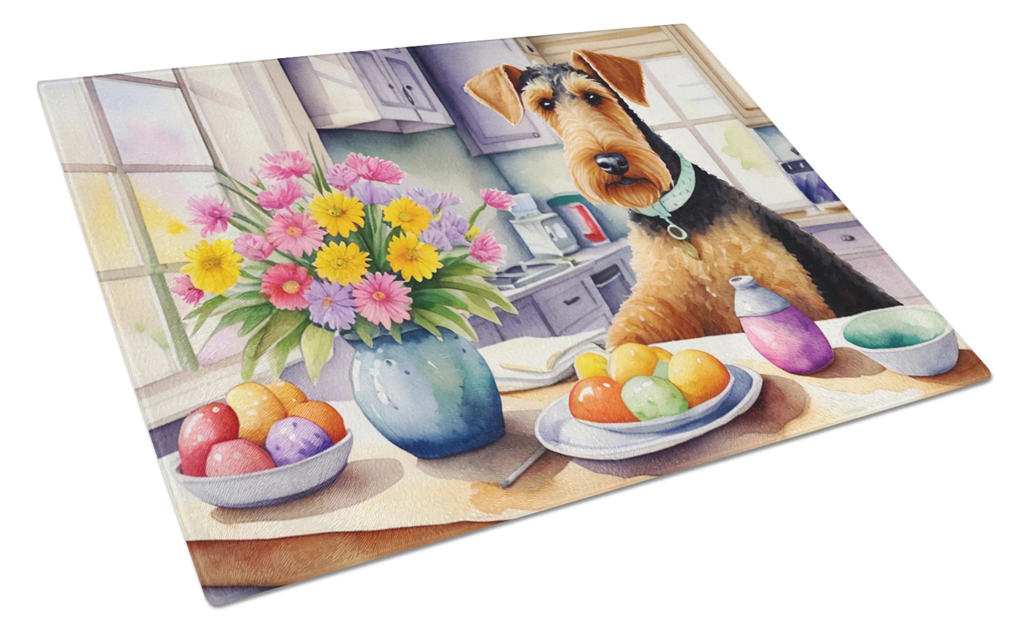 Decorating Easter Glass Cutting Board - Size: LARGE | Pack Of: 1 | Collection name: Decorating easter