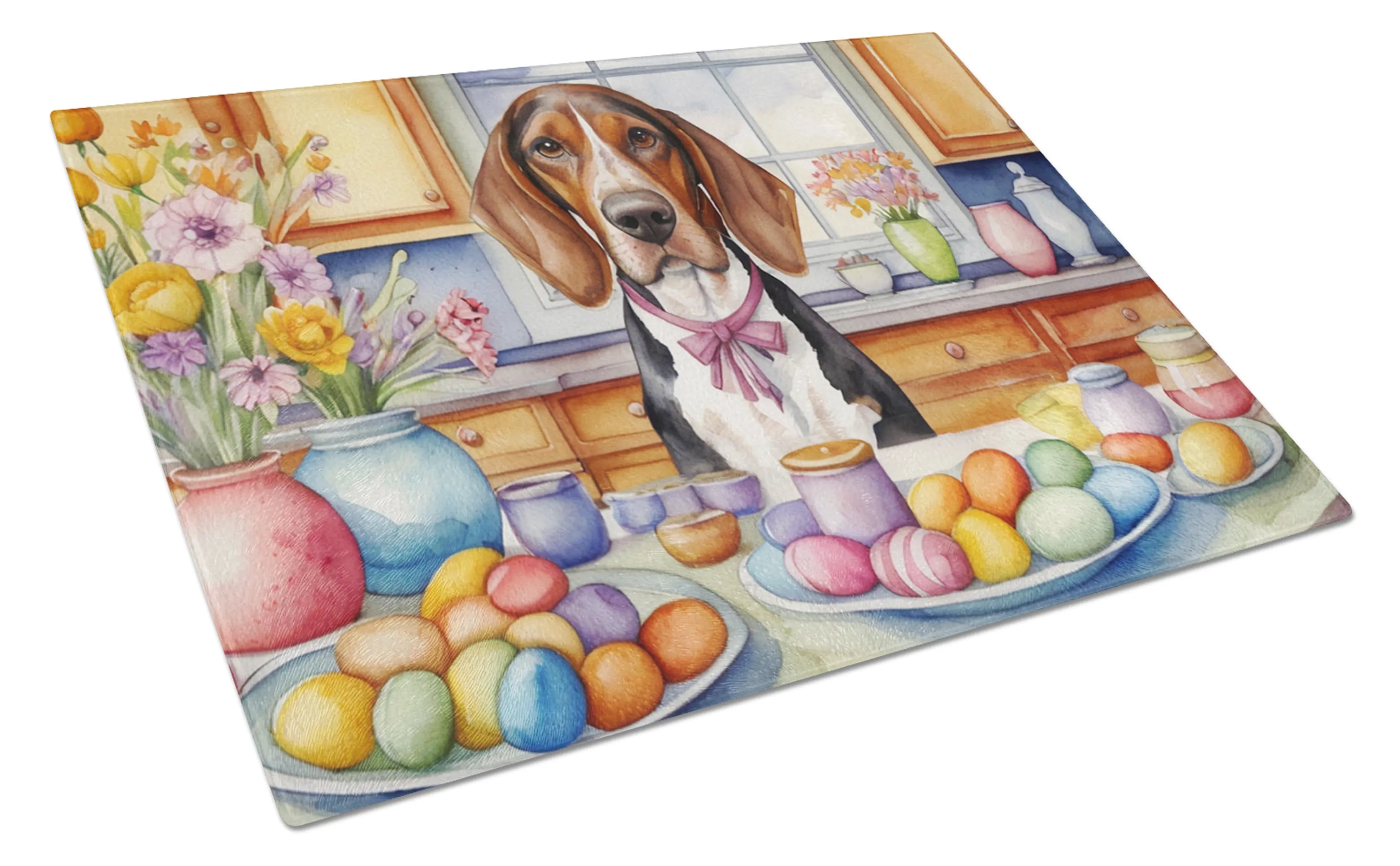 Decorating Easter Glass Cutting Board - Size: LARGE | Pack Of: 1 | Collection name: Decorating easter