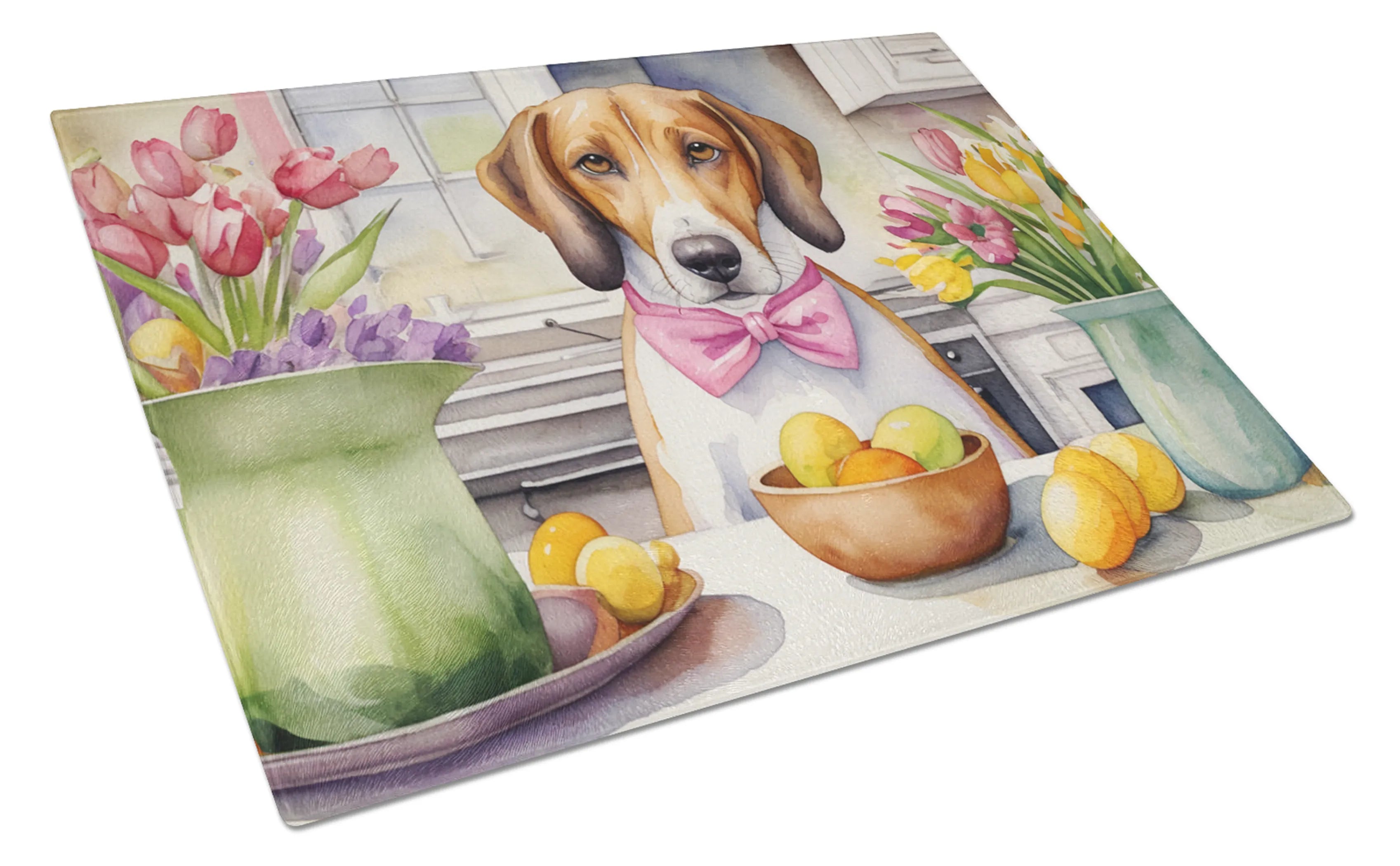 Decorating Easter Glass Cutting Board - Size: LARGE | Pack Of: 1 | Collection name: Decorating easter