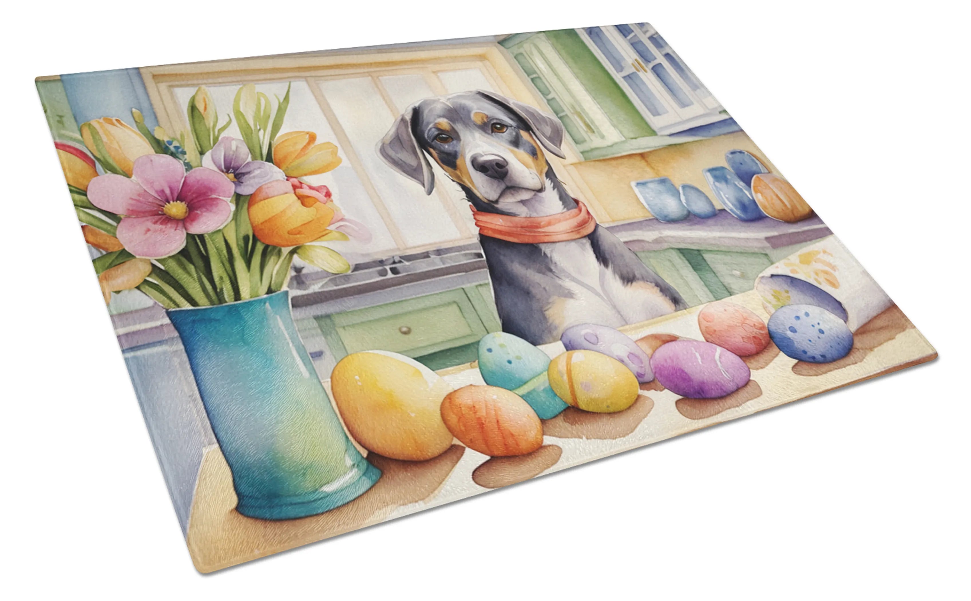 Decorating Easter Glass Cutting Board - Size: LARGE | Pack Of: 1 | Collection name: Decorating easter