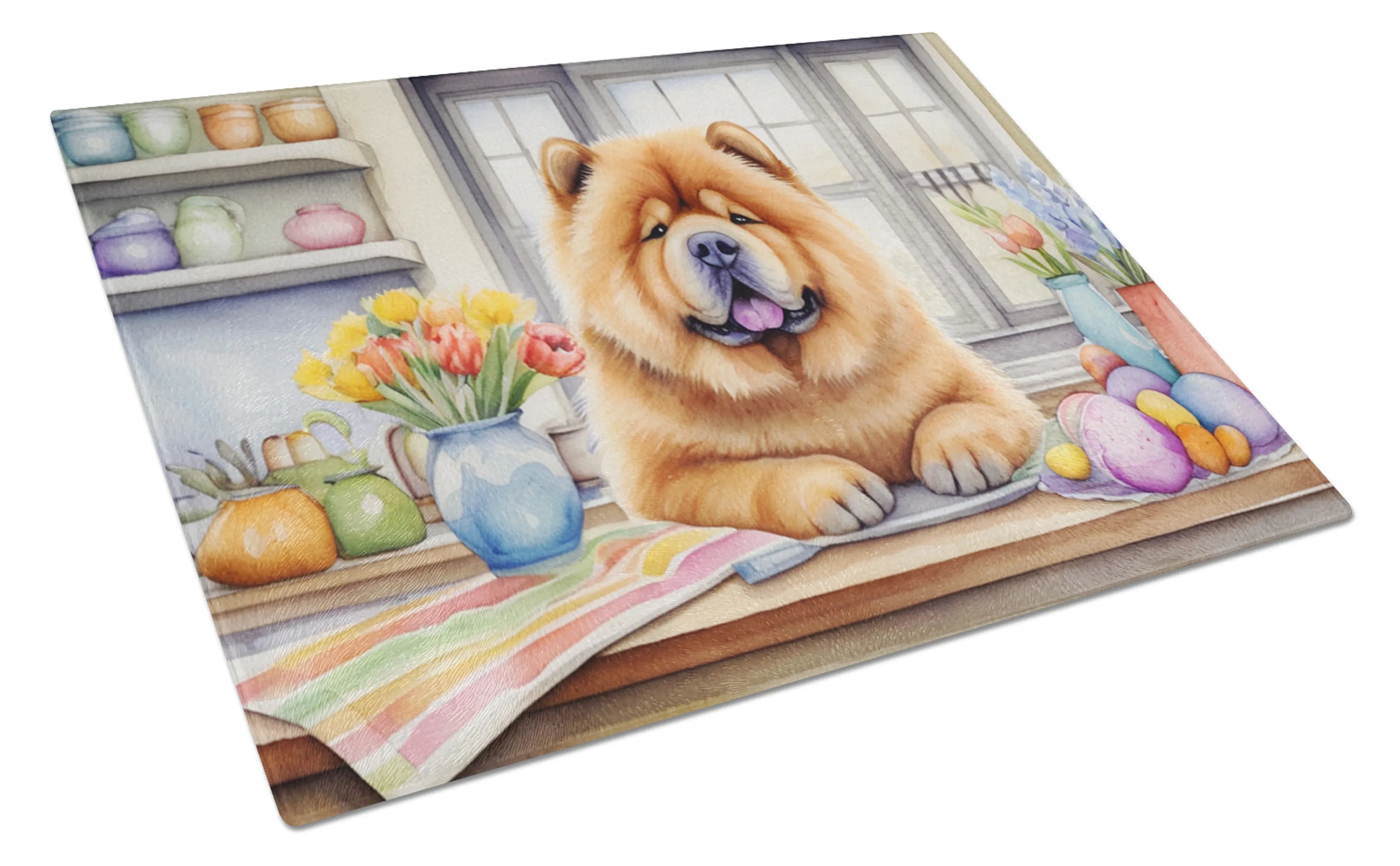 Decorating Easter Glass Cutting Board - Size: LARGE | Pack Of: 1 | Collection name: Decorating easter