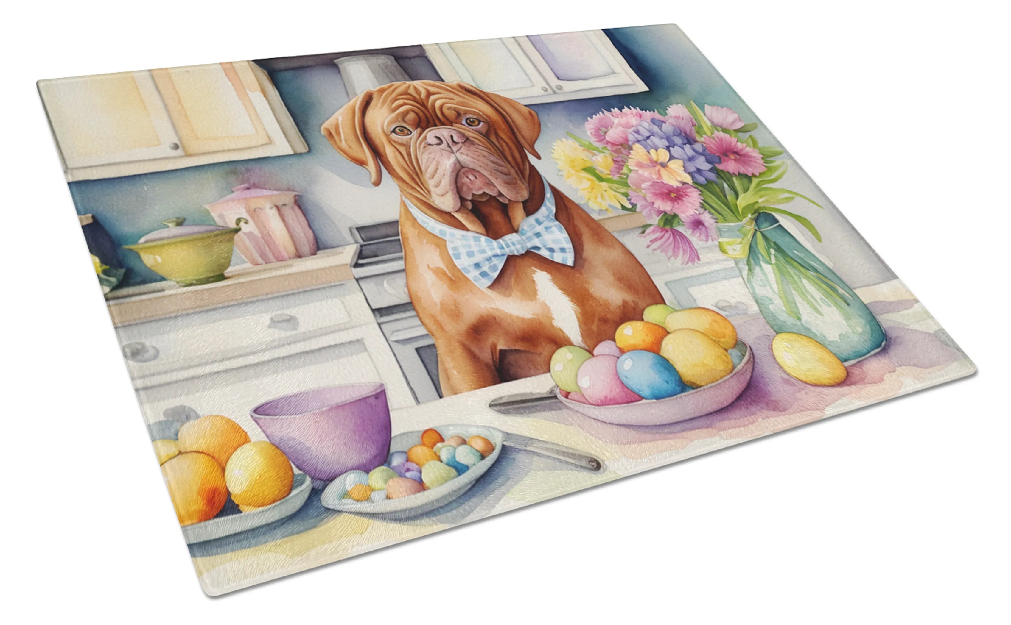 Decorating Easter Glass Cutting Board - Size: LARGE | Pack Of: 1 | Collection name: Decorating easter