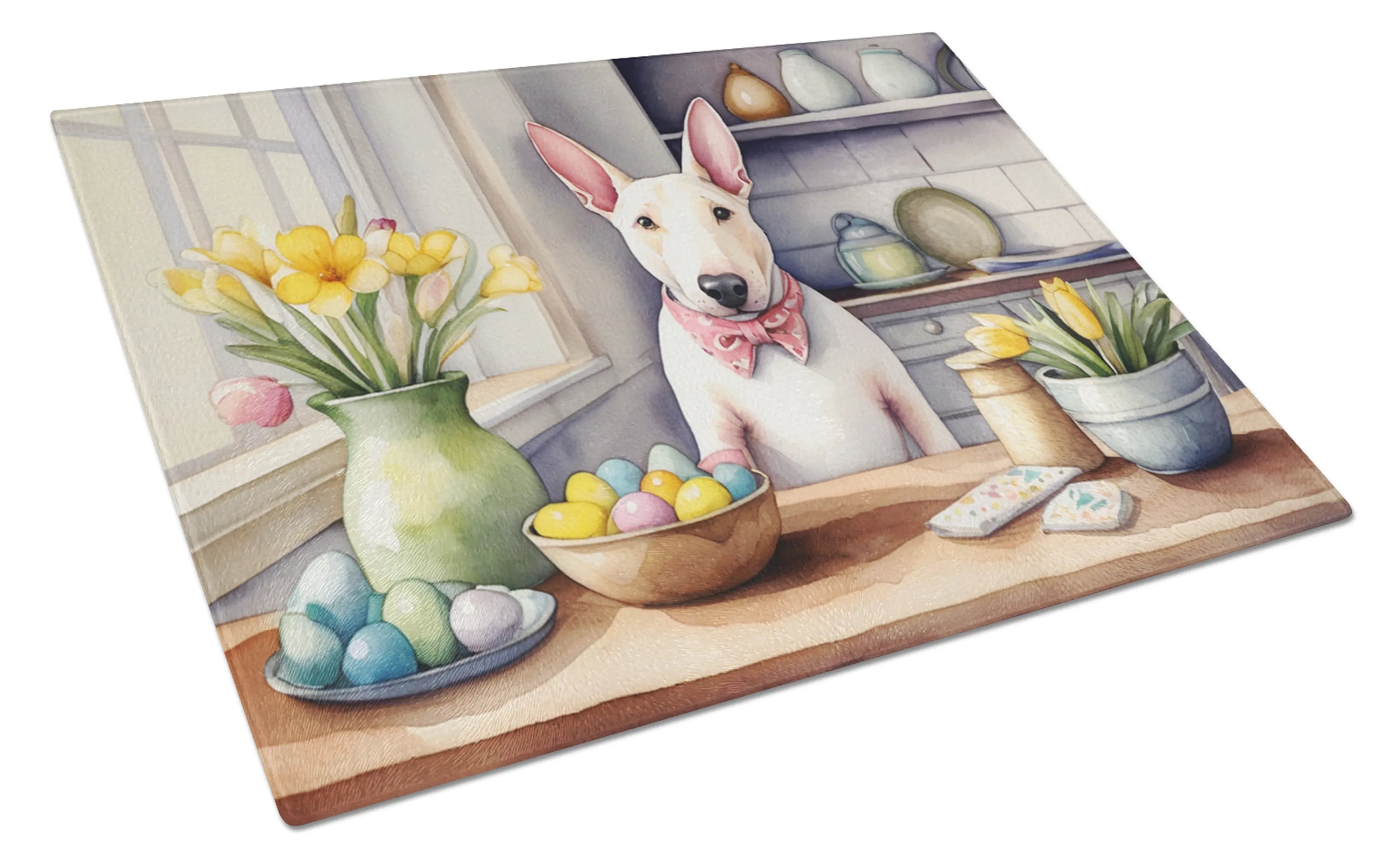 Decorating Easter Glass Cutting Board - Size: LARGE | Pack Of: 1 | Collection name: Decorating easter