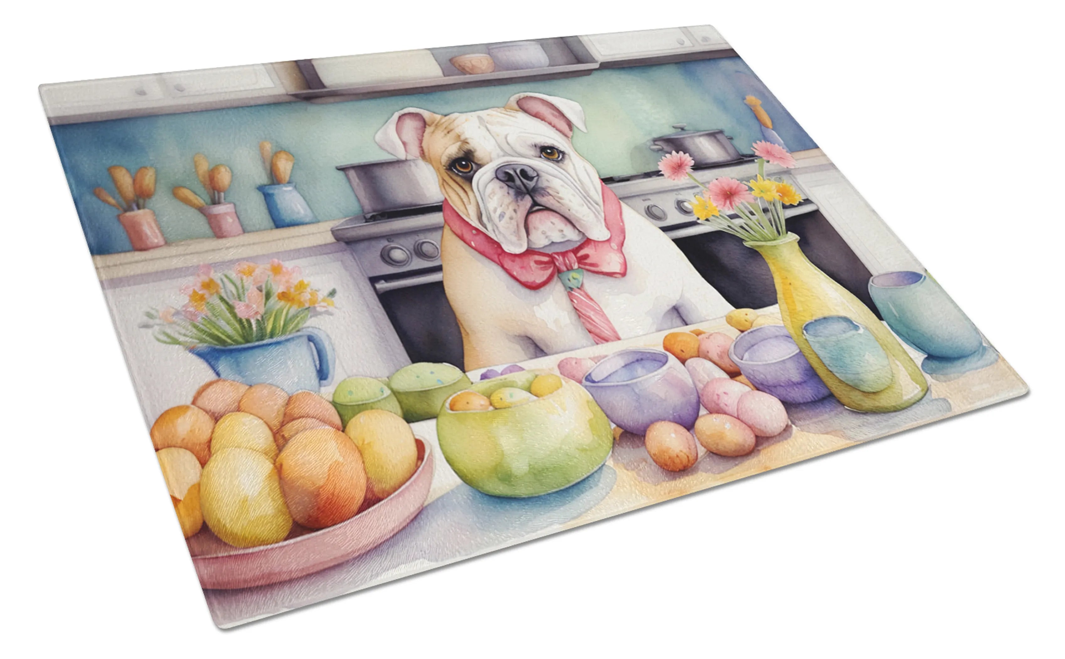 Decorating Easter Glass Cutting Board - Size: LARGE | Pack Of: 1 | Collection name: Decorating easter