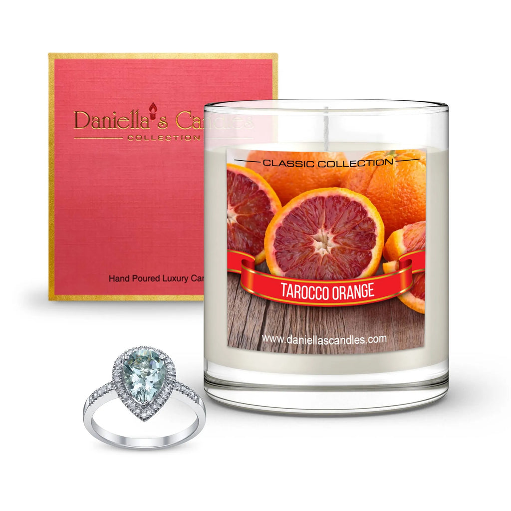 Tarocco Orange Jewelry Candle Natural Soy Wax