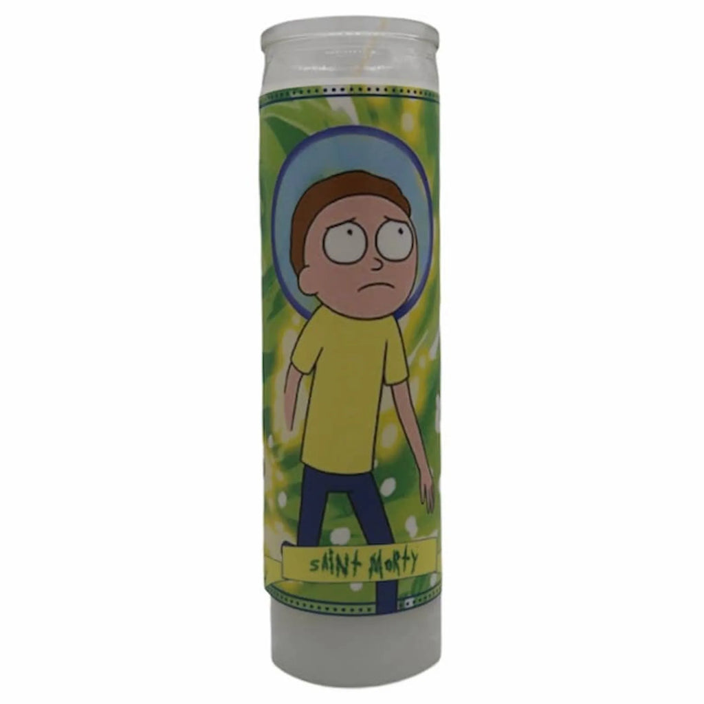 Rick and Morty Devotional Prayer Saint Candle Set