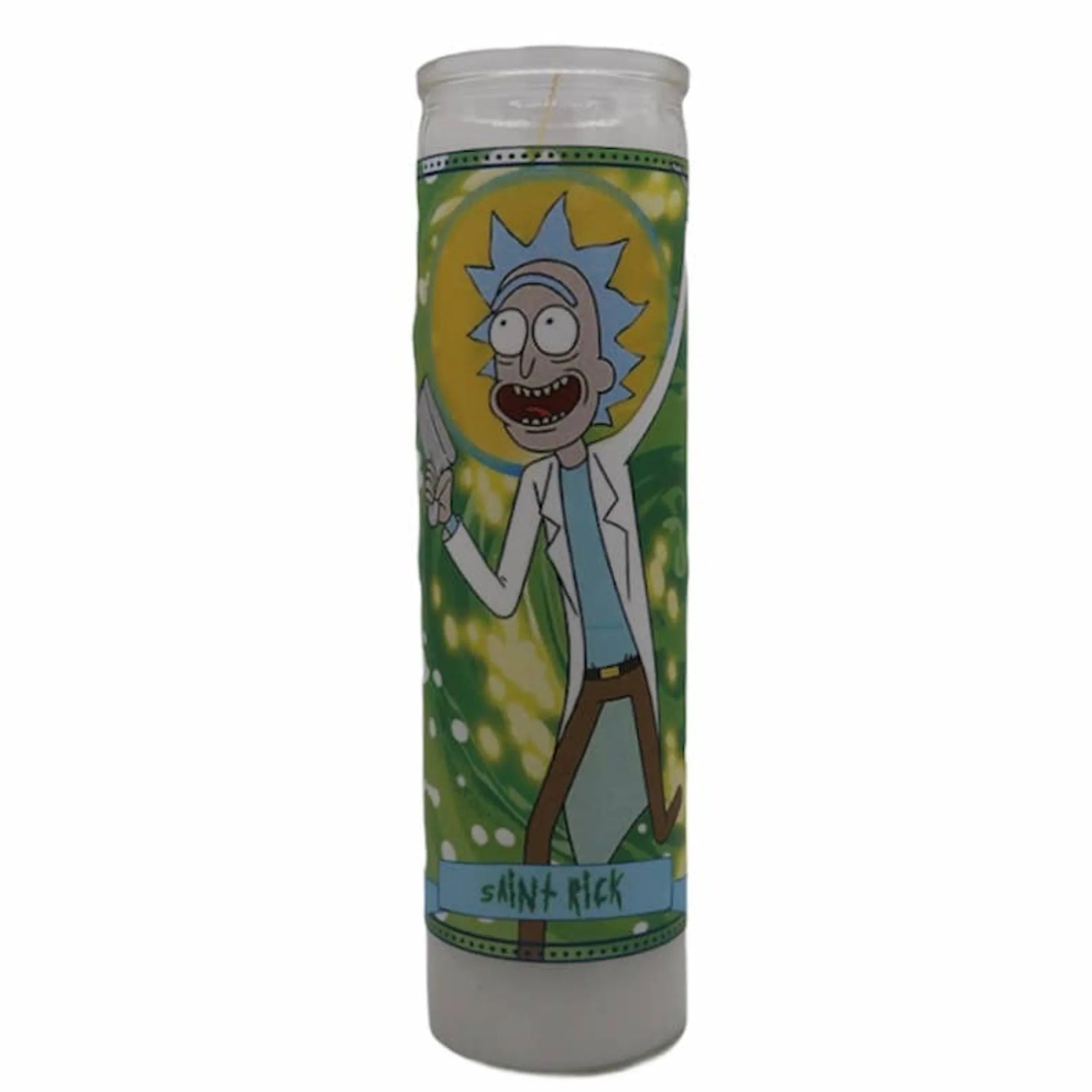 Rick and Morty Devotional Prayer Saint Candle Set