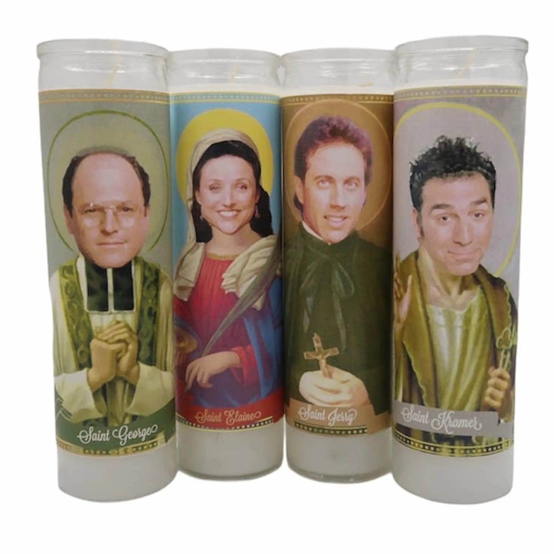 Cast of Seinfeld Devotional Saint Prayer Candle Set