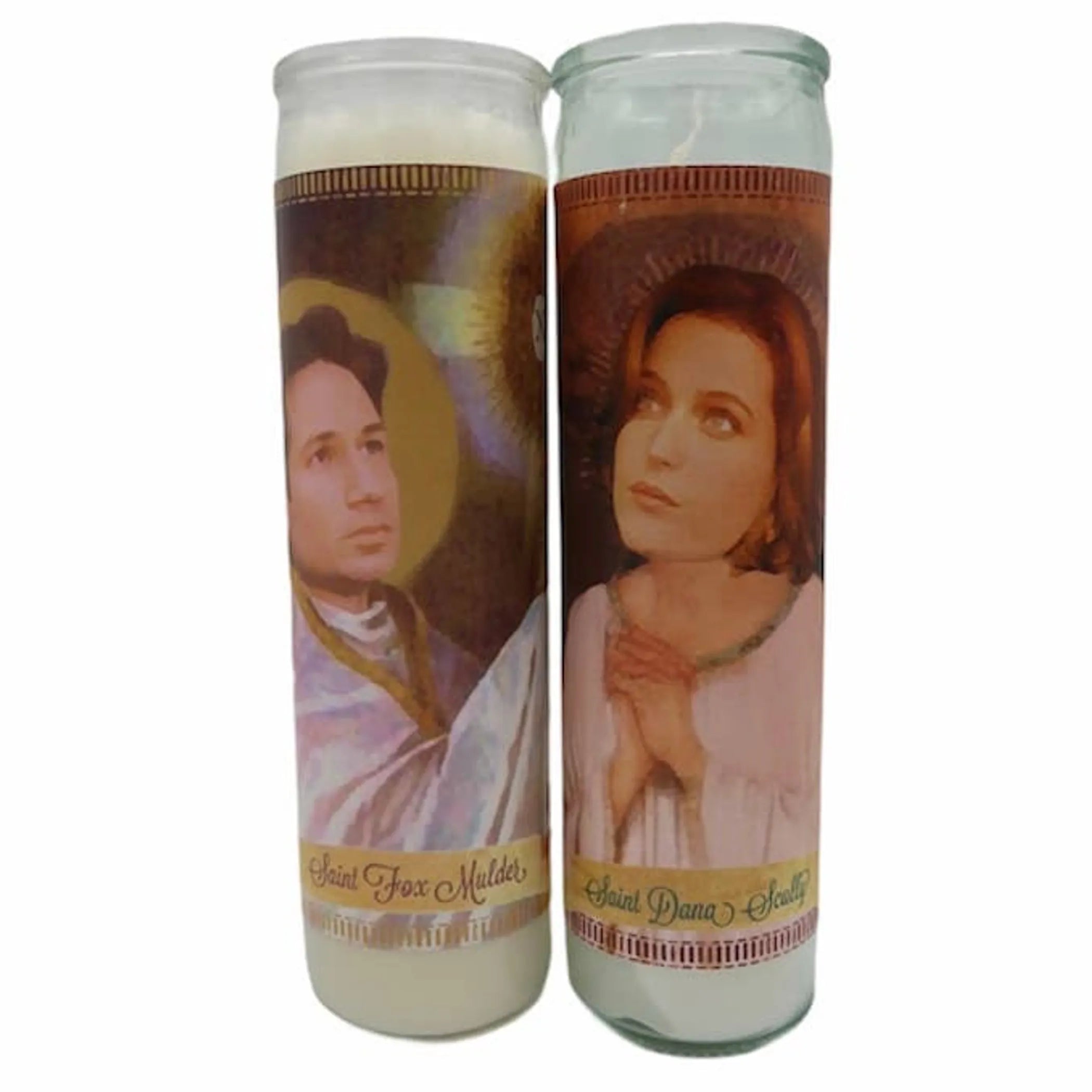 Set of Mulder & Scully X-Files Devotional Prayer Saints