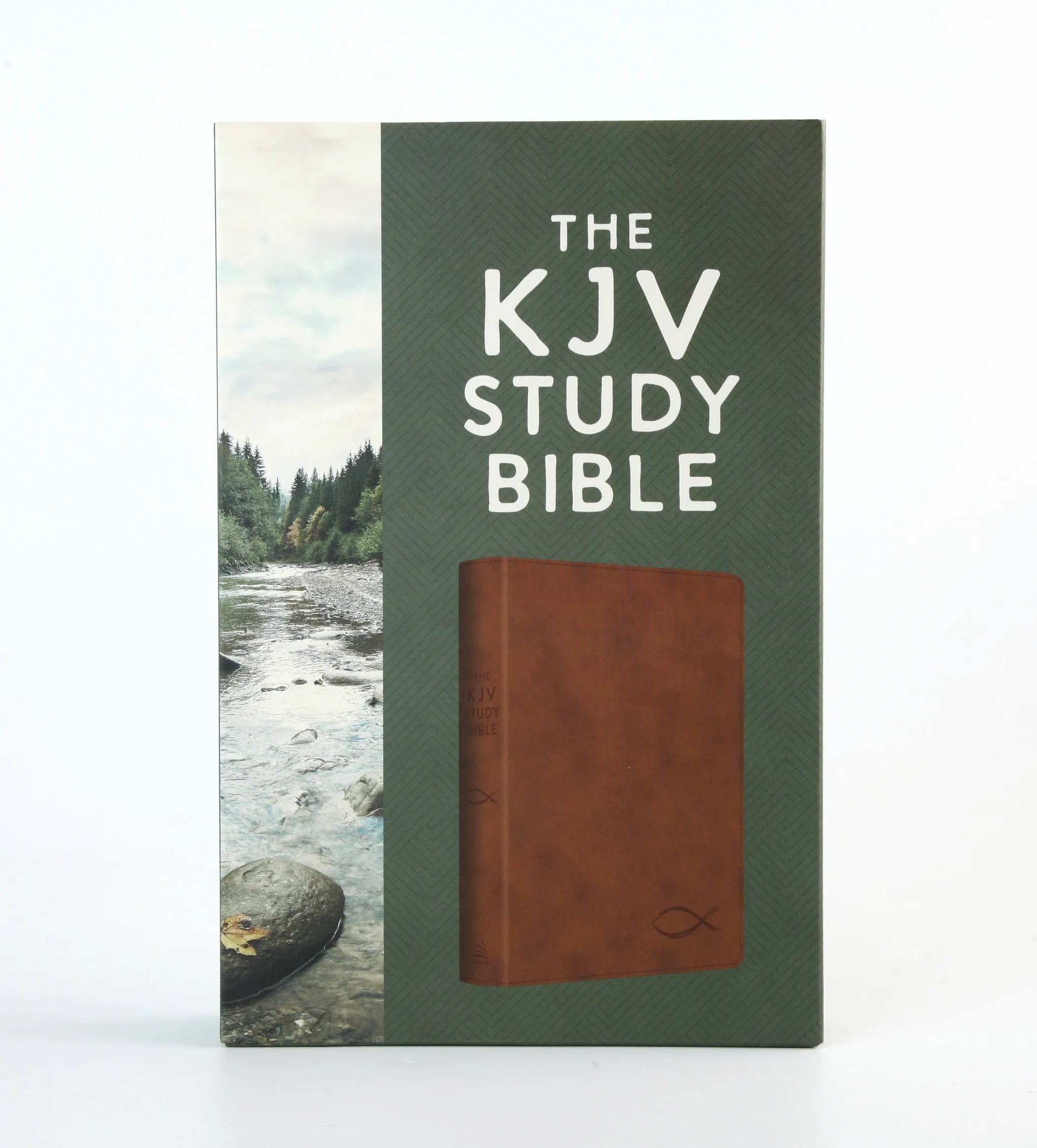The KJV Study Bible [Chesnut Brown Fish]