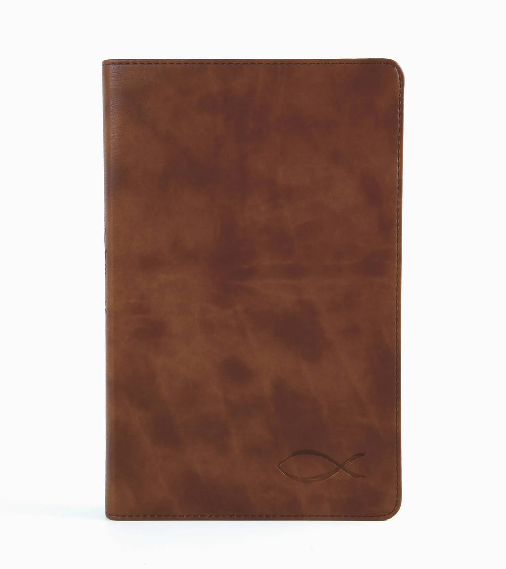 The KJV Study Bible [Chesnut Brown Fish]