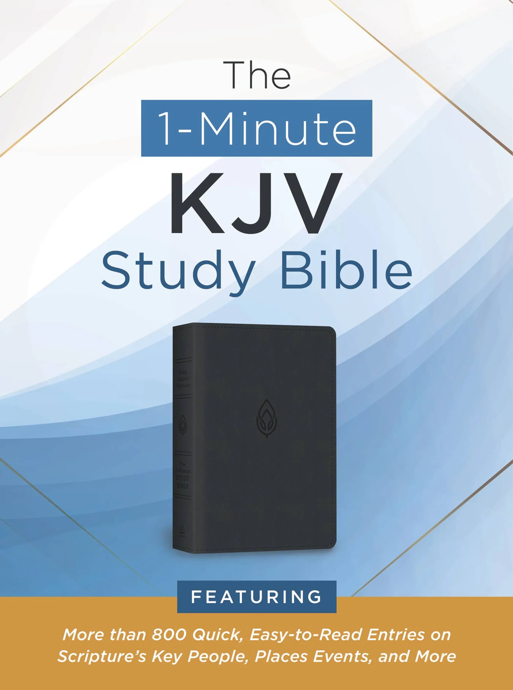 The 1-Minute KJV Study Bible (Pewter Blue)