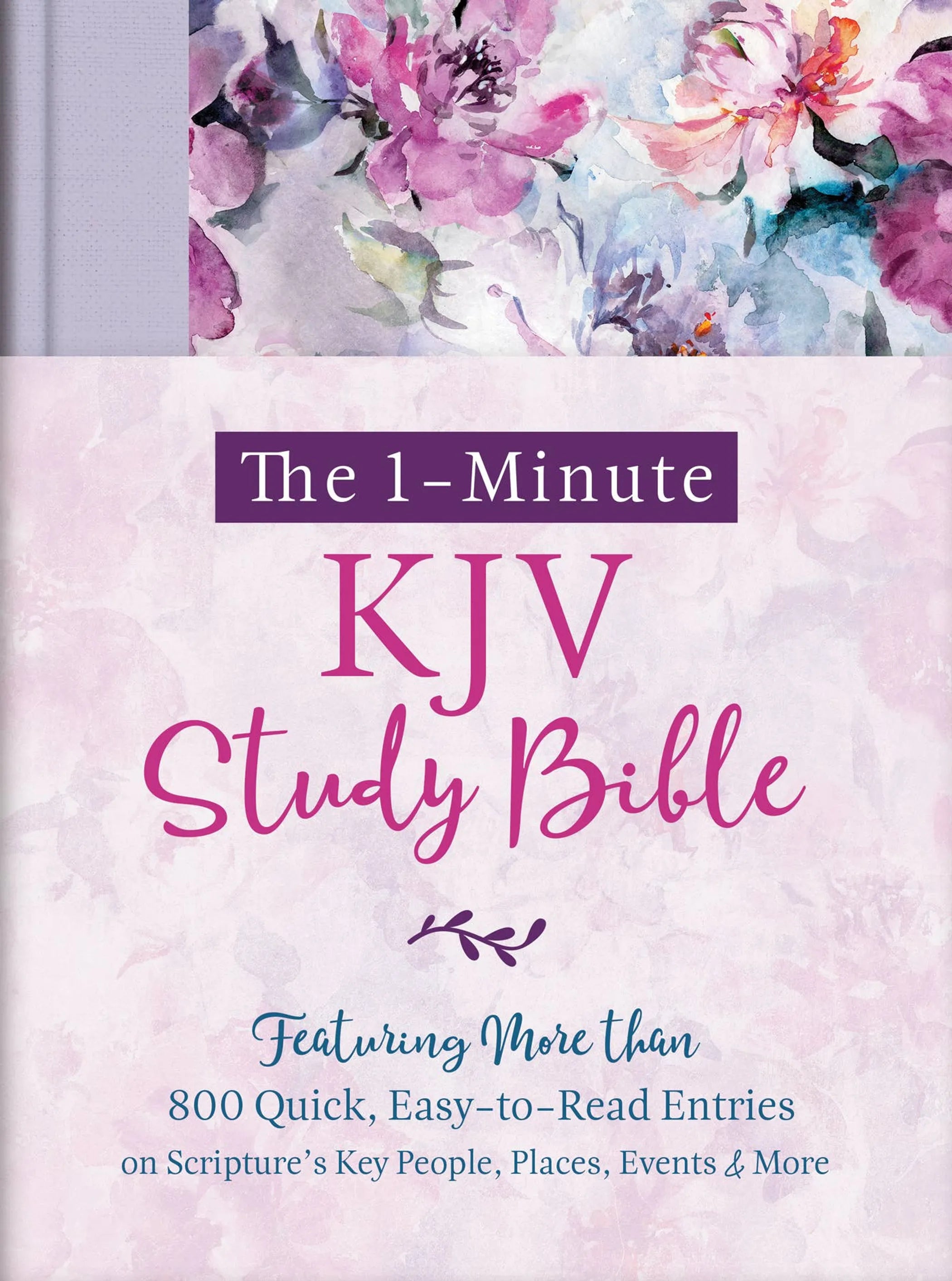 The 1-Minute KJV Study Bible (Lavender Petals)