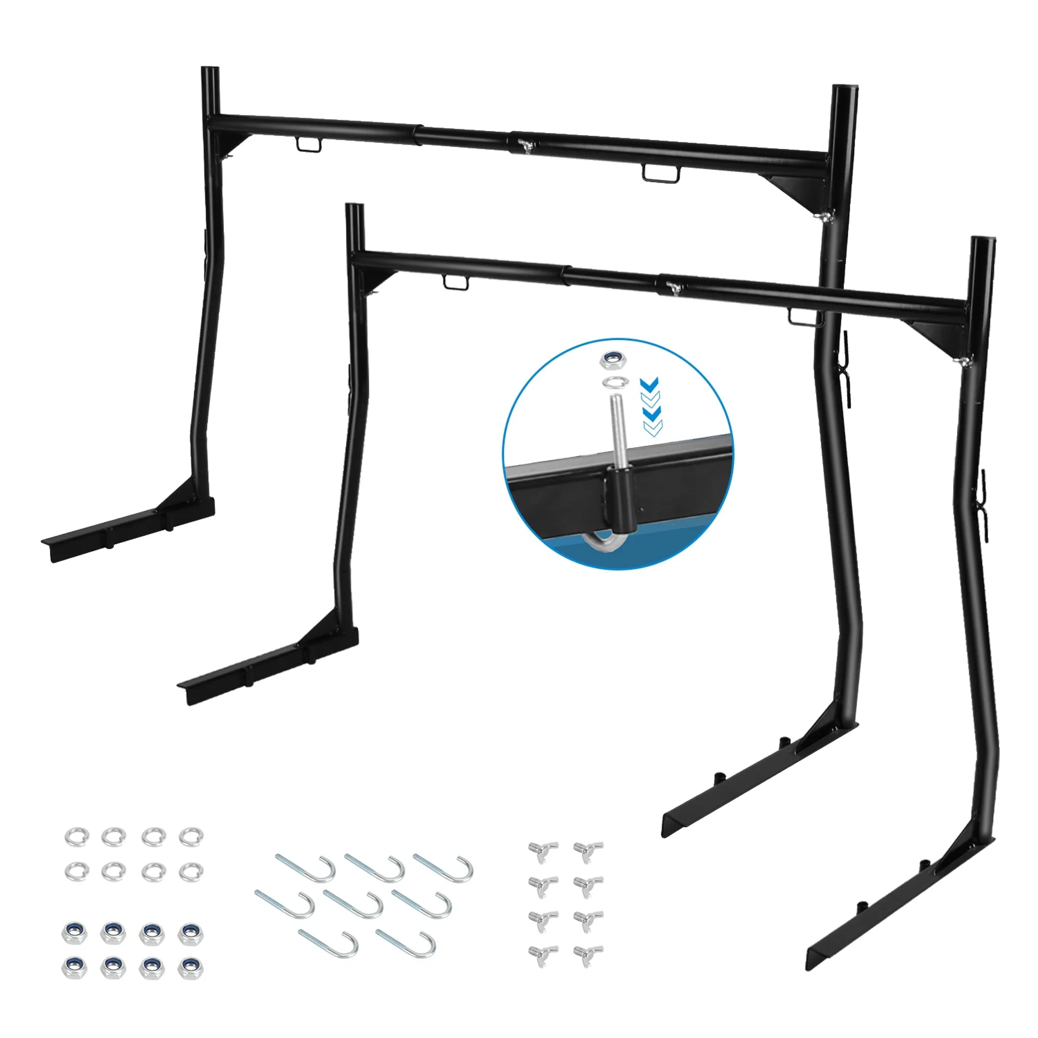 1Pair Extendable Truck Ladder Rack