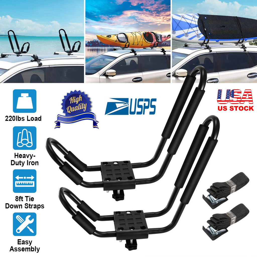 Title: 1 Pair Universal J-Bar Kayak Carrier