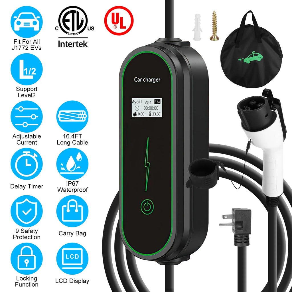 Level2 EV Charger Portable Electric Vehicle Charging Station