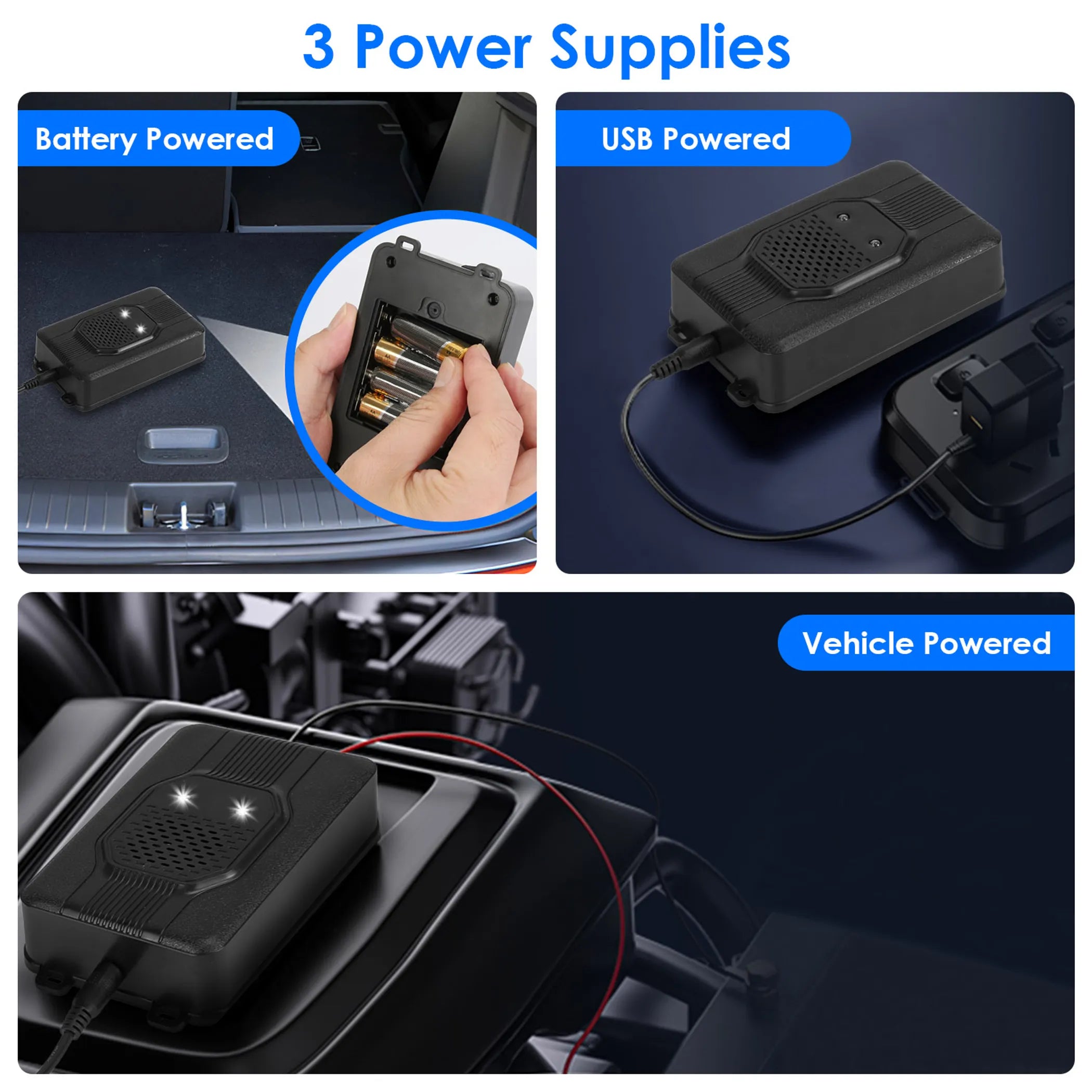 2 Pack Under Hood Ultrasonic Rodent Repeller