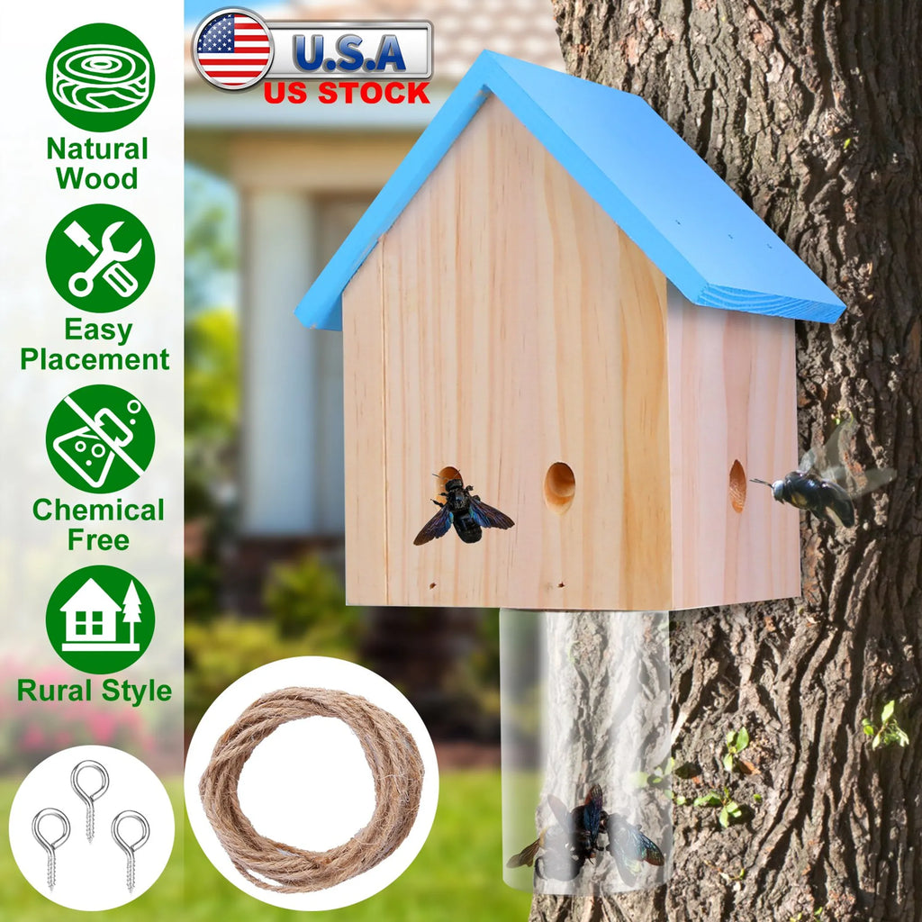 Wood Carpenter Bee Trap