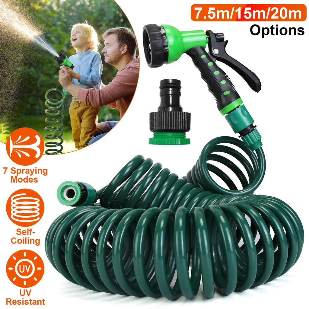 EVA Recoil Garden Hose Flexible Self-coiling Water Hose