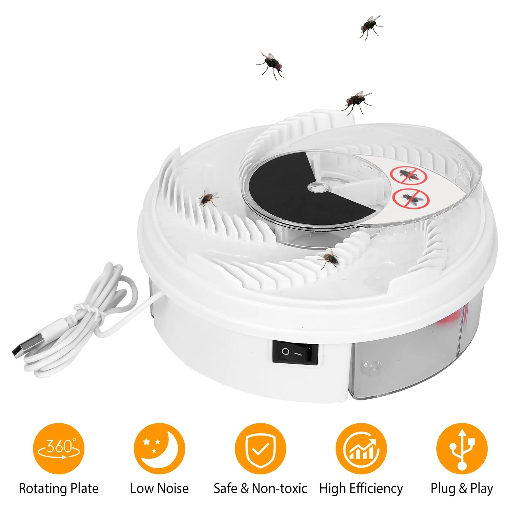 USB Powered Electric Fly Trap Automatic Flycatcher