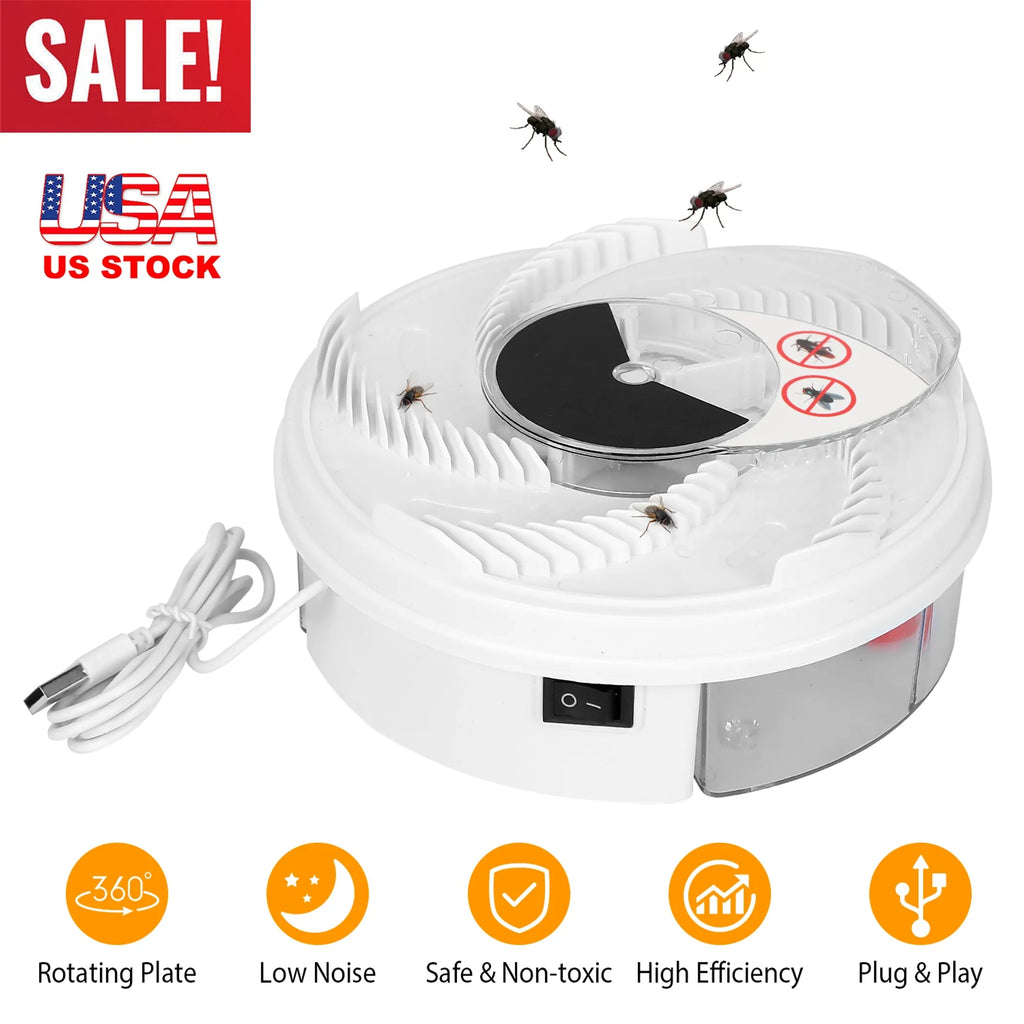 USB Powered Electric Fly Trap Automatic Flycatcher
