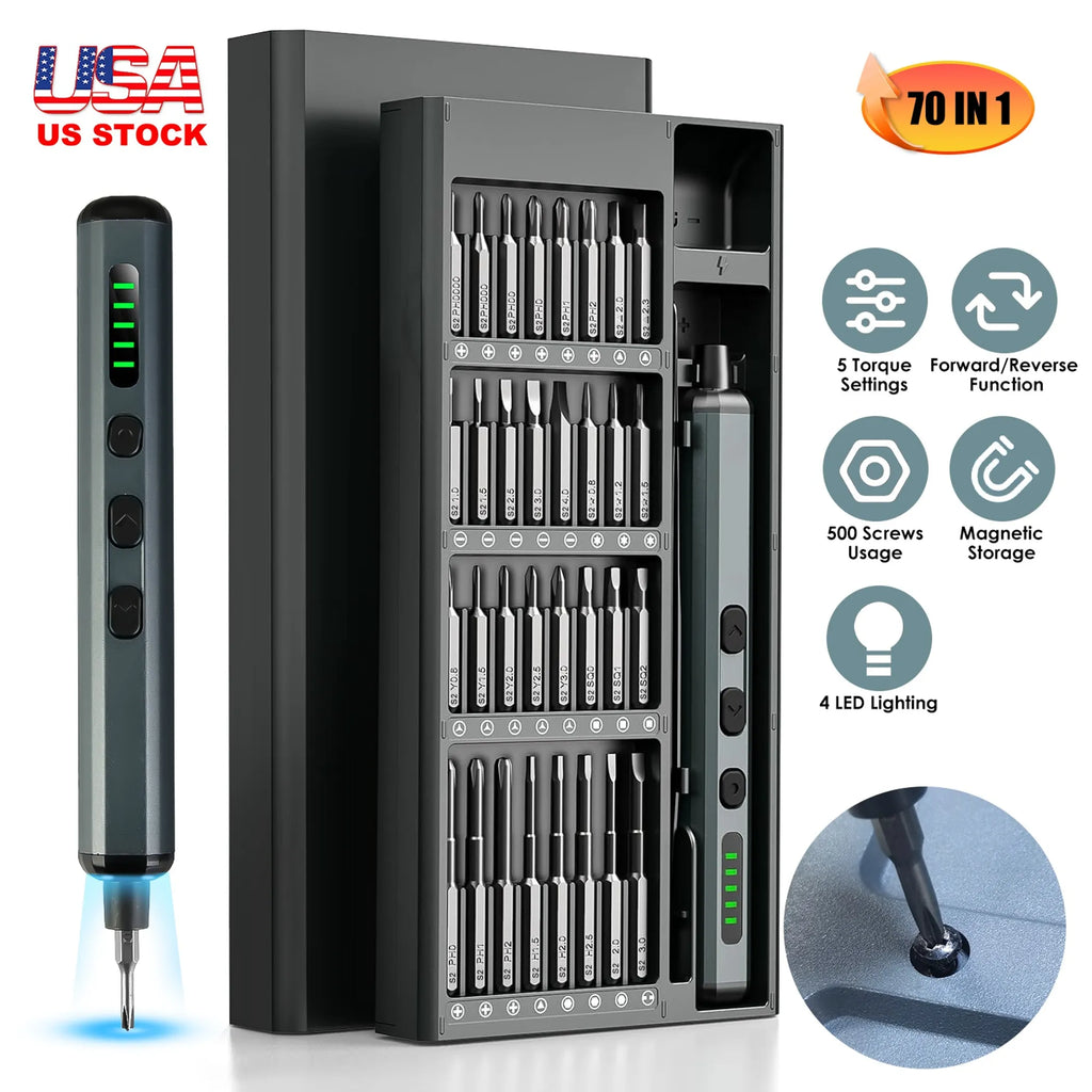 70 In 1 3.7V Mini Electric Screwdriver Kit