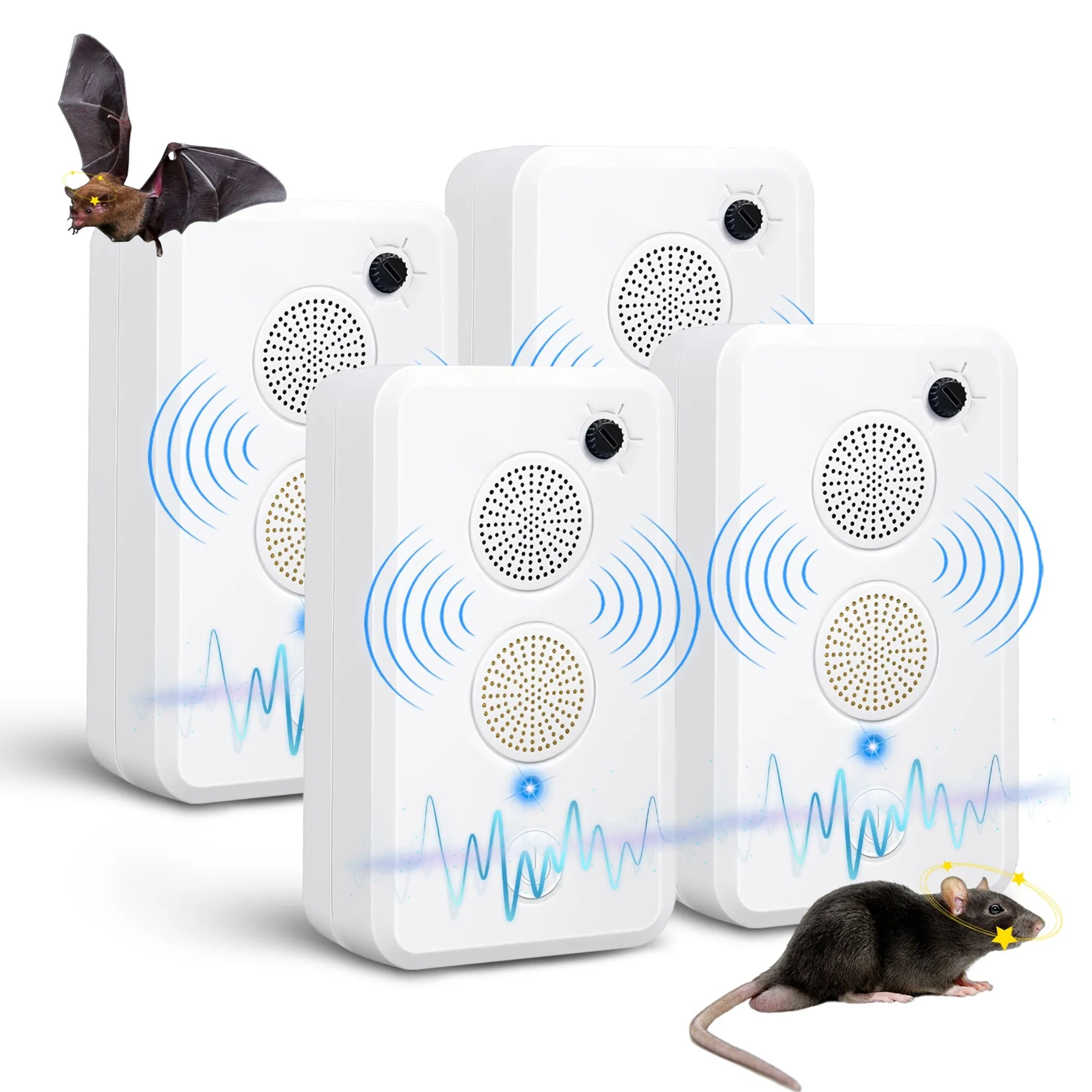 4Pack Rechargeable Ultrasonic Bat