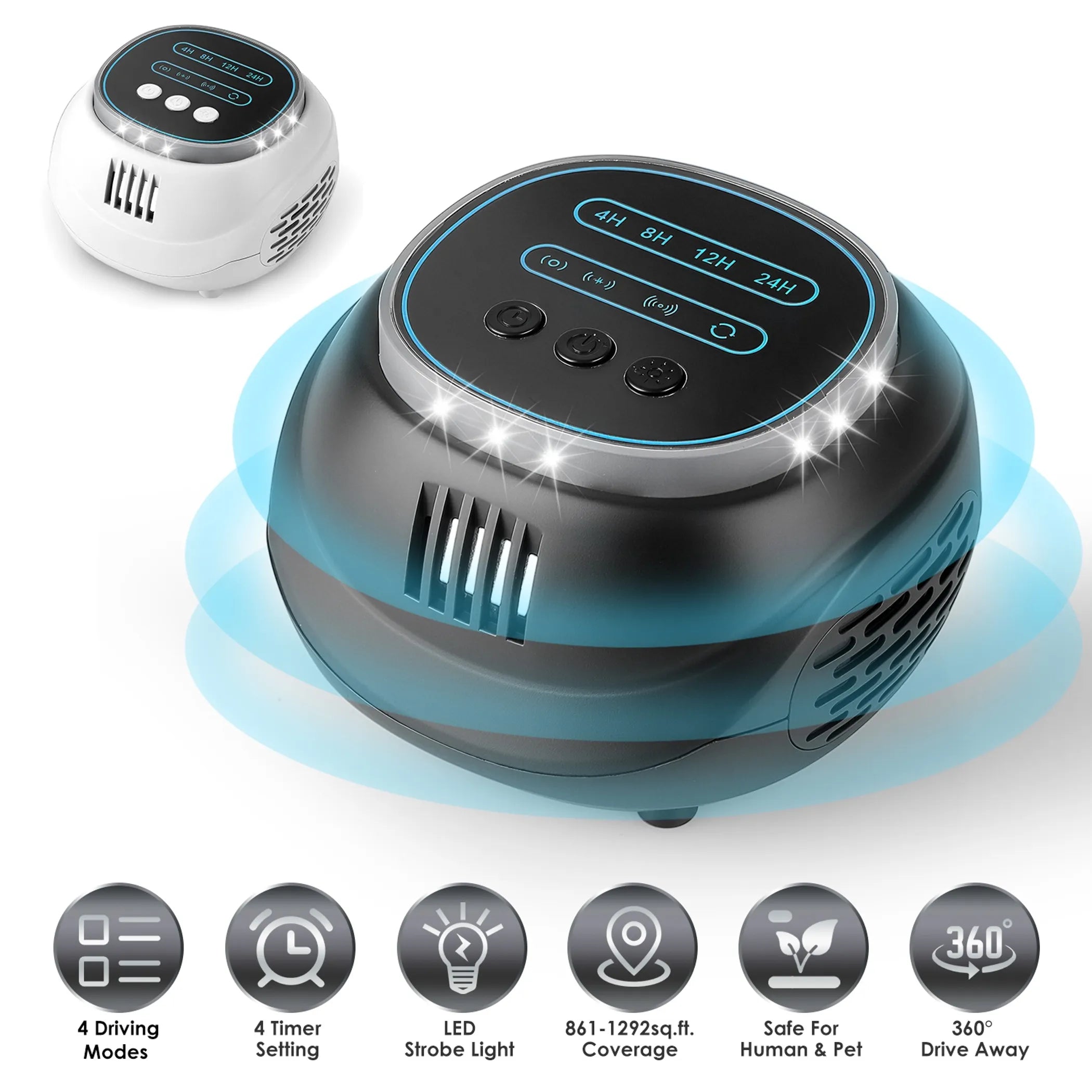 Ultrasonic Rodent Chaser Rat Repellent Pest Driver Mouse Control