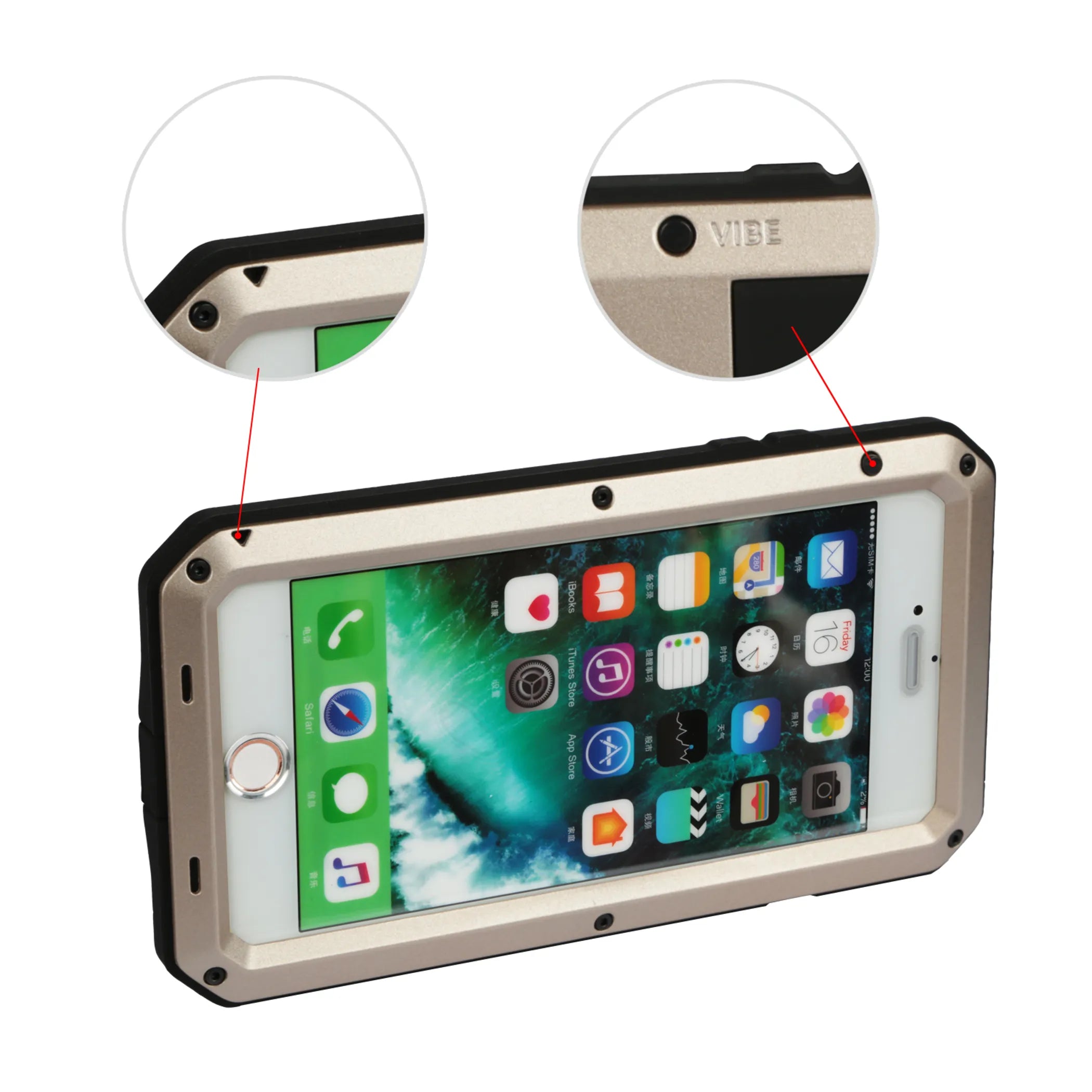 Rugged Shock-Resistant Hybrid Full Cover