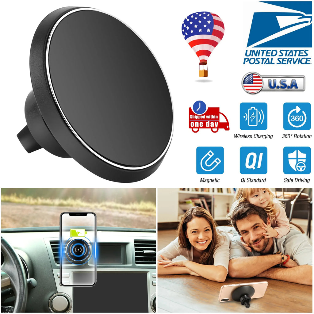 Qi Wireless Car Charger Magnetic Car Phone Charger