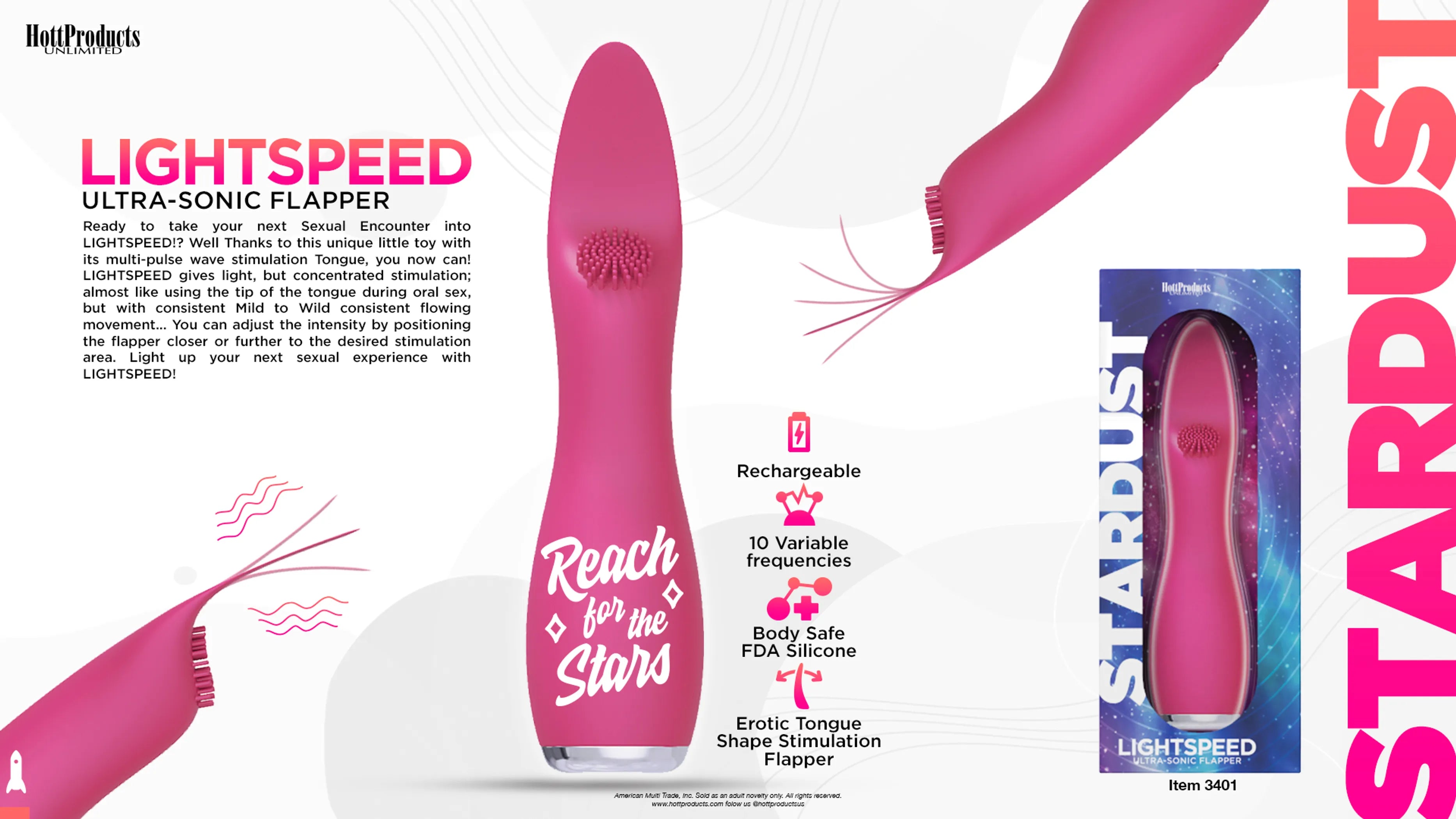 (WD) STARDUST LIGHT SPEED TOY FLAPPER TIP