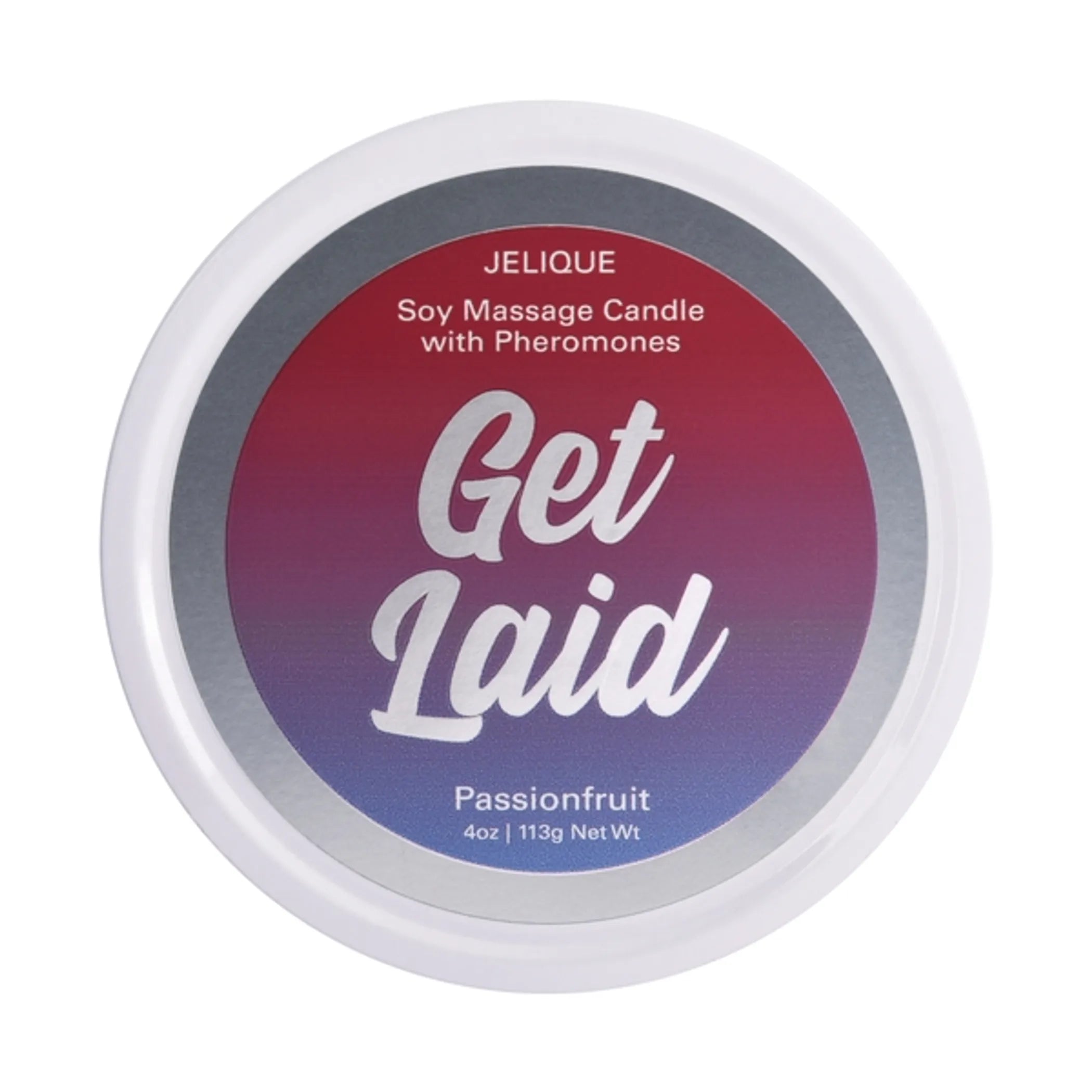 MASSAGE CANDLE W/ PHEROMONES GET LAID PASSIONFRUIT 4OZ